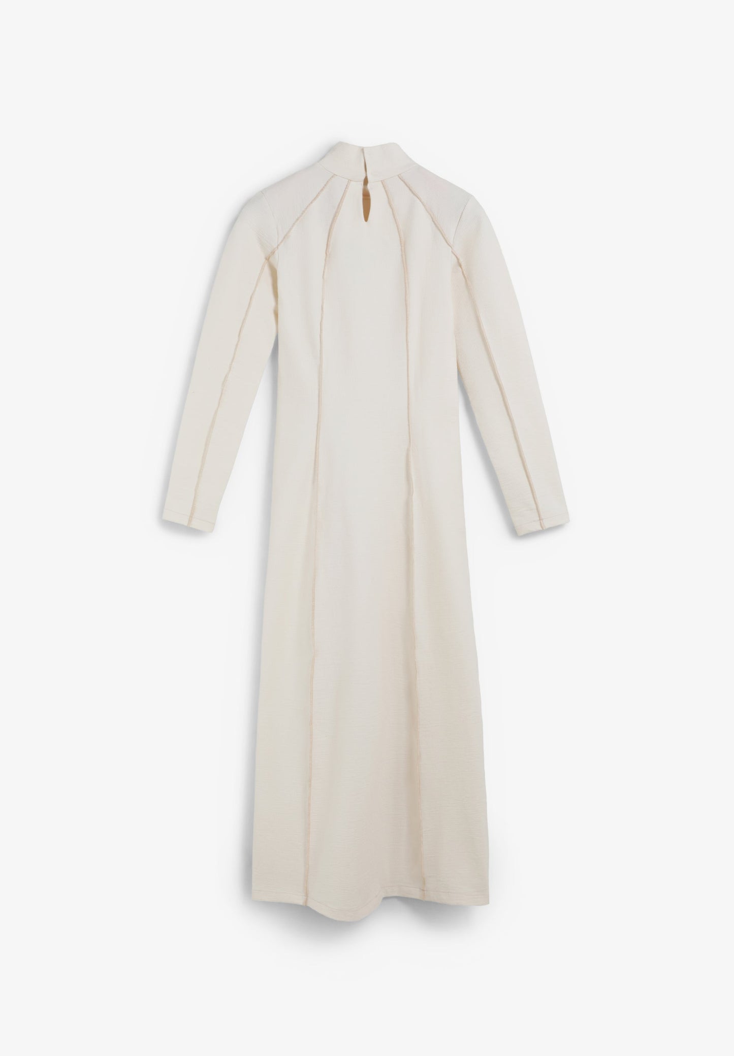 VESTIDO MIDI DE MALHA OVERLOCK