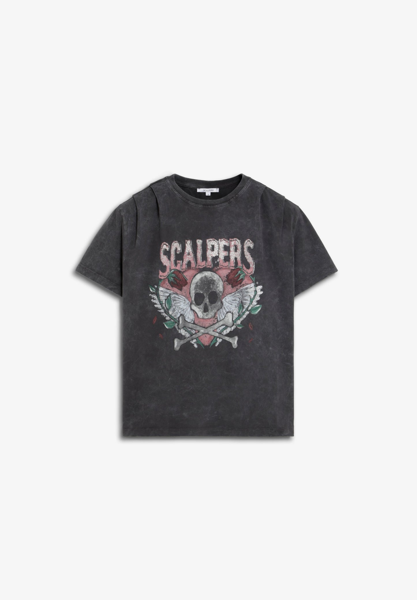 CAMISETA CALAVERA EFECTO LAVADO - Scalpers