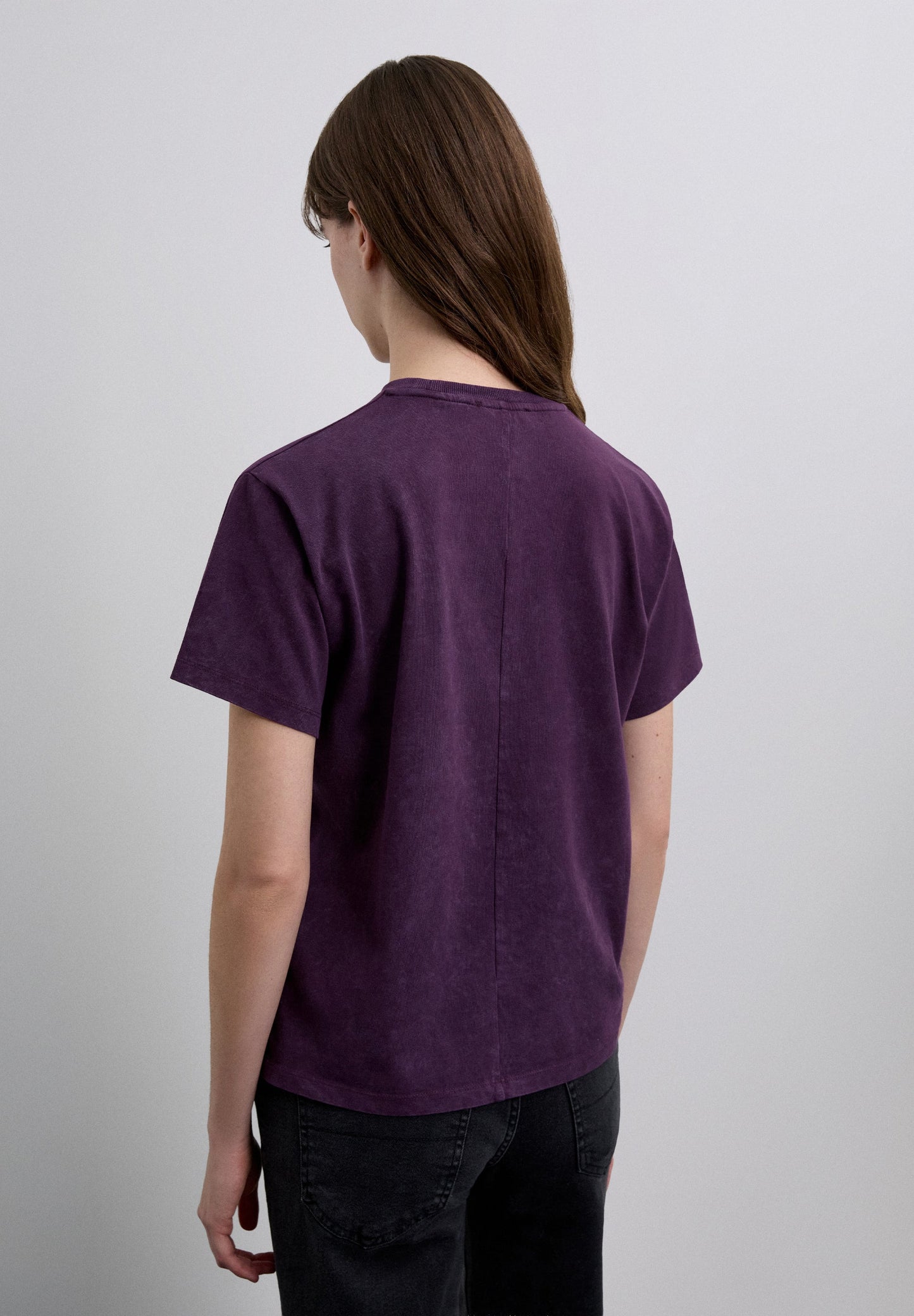 T-SHIRT DE ALGODÃO COM PADRÃO FRONTAL