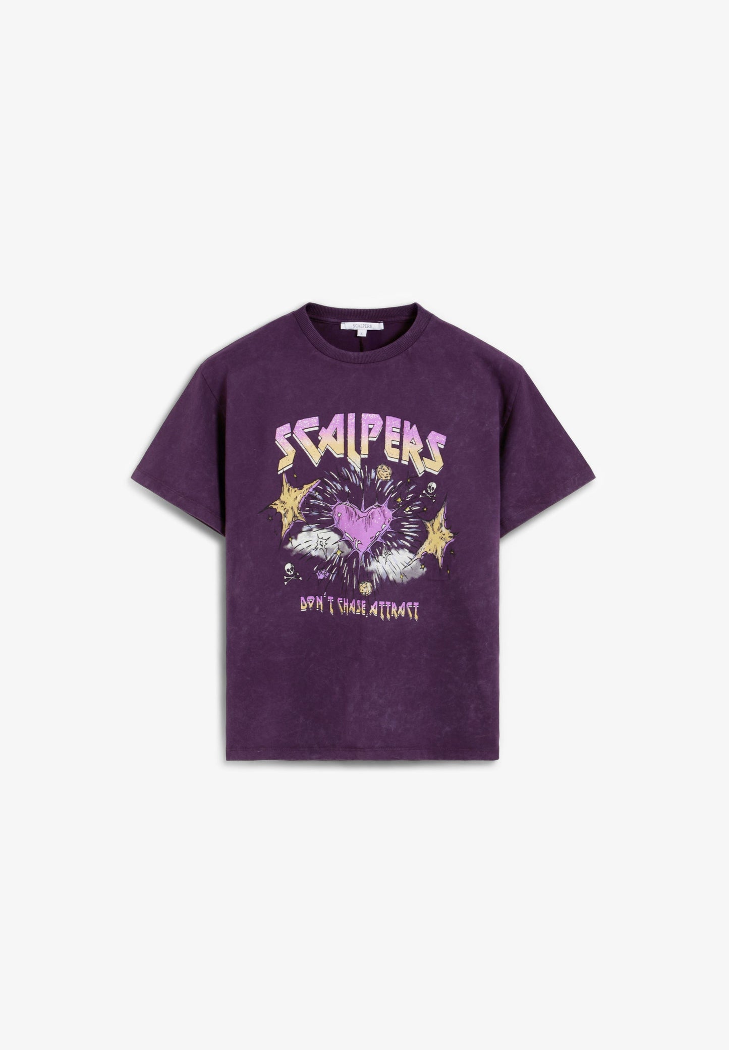 T-SHIRT DE ALGODÃO COM PADRÃO FRONTAL