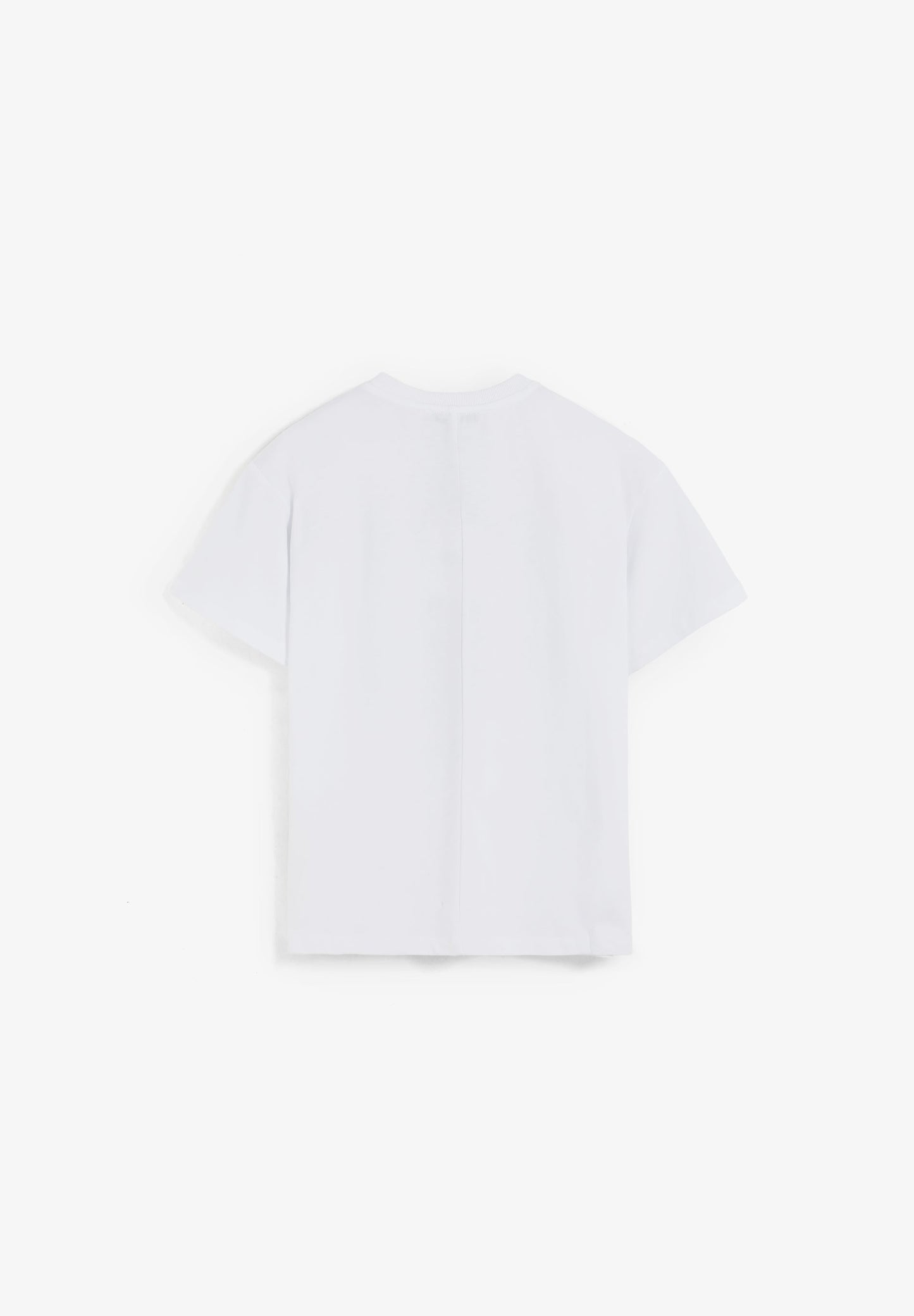 T-SHIRT DE ALGODÃO COM PADRÃO FRONTAL