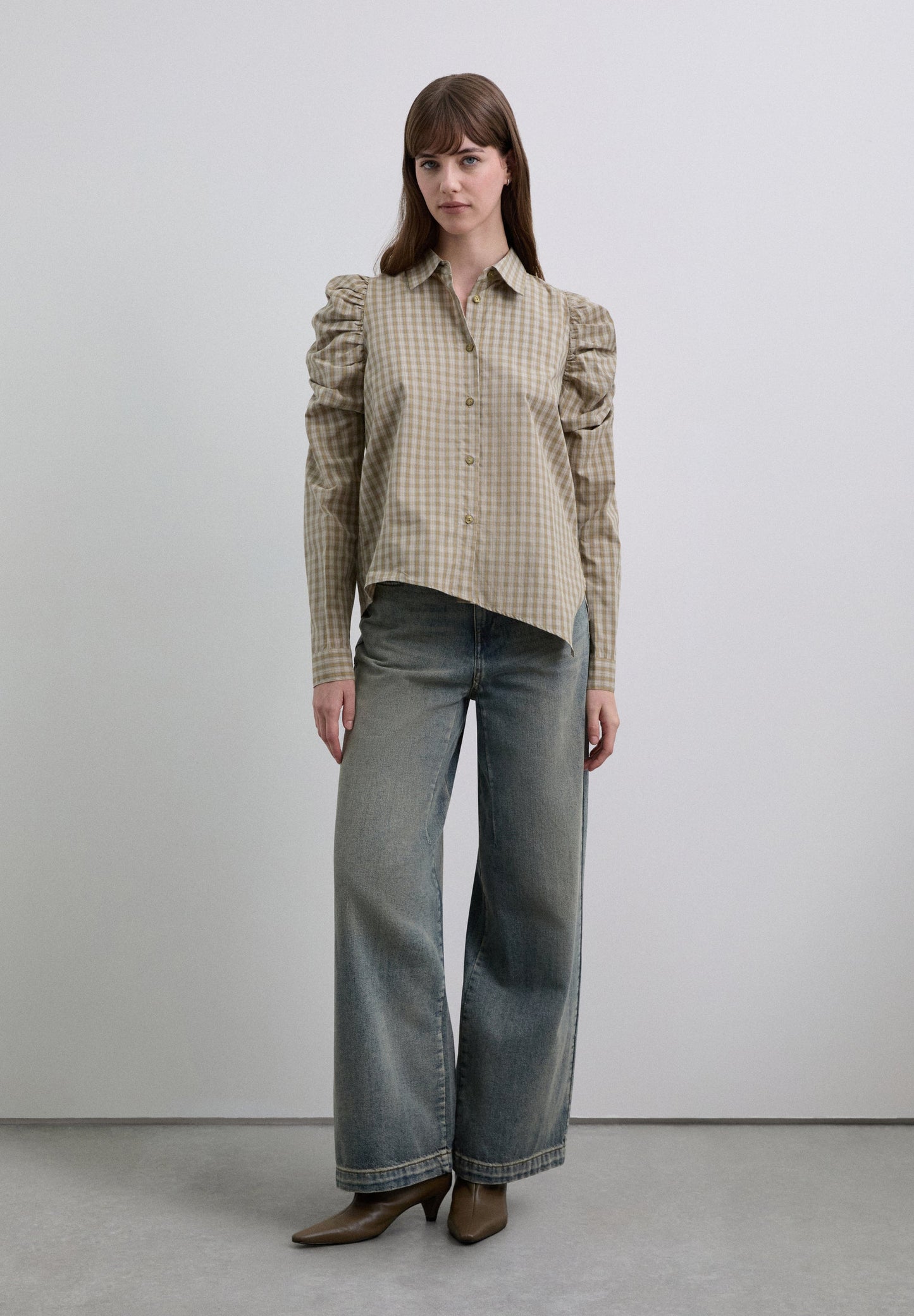 CAMISA ABALONADA ASSIMÉTRICA