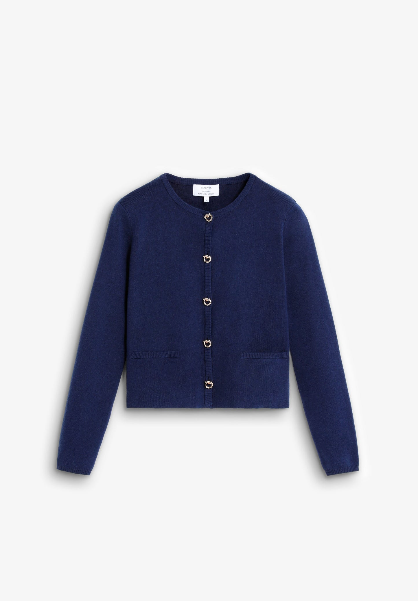 CARDIGAN COM BOTÕES DOURADOS