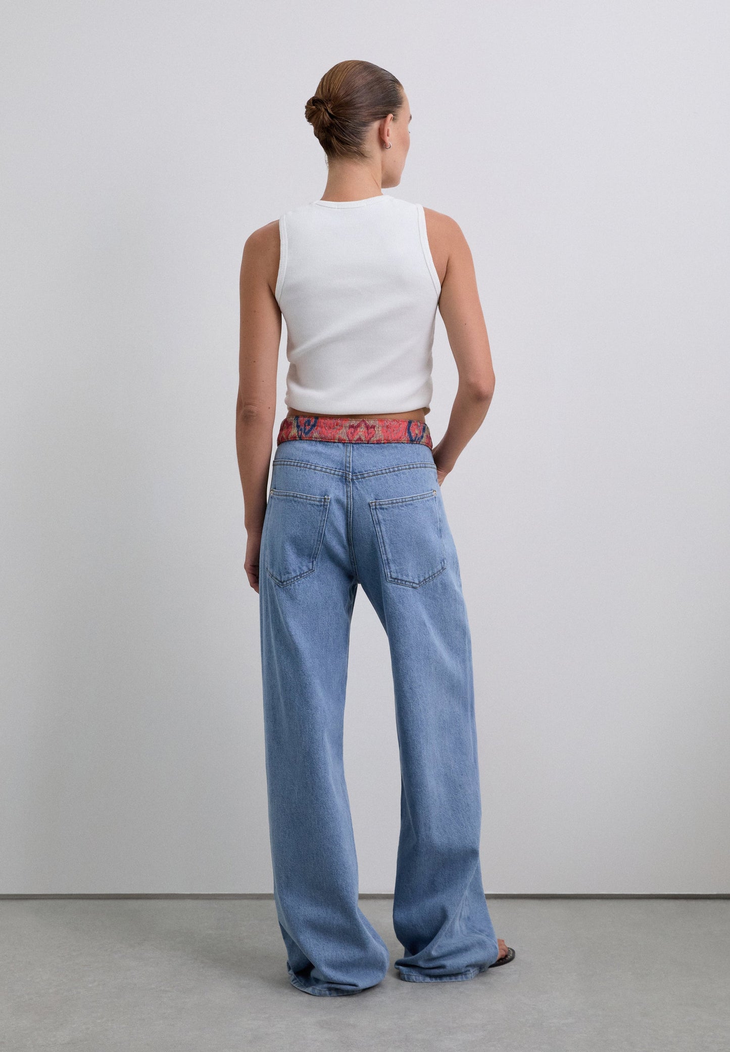 CALÇAS DENIM MID WAIST