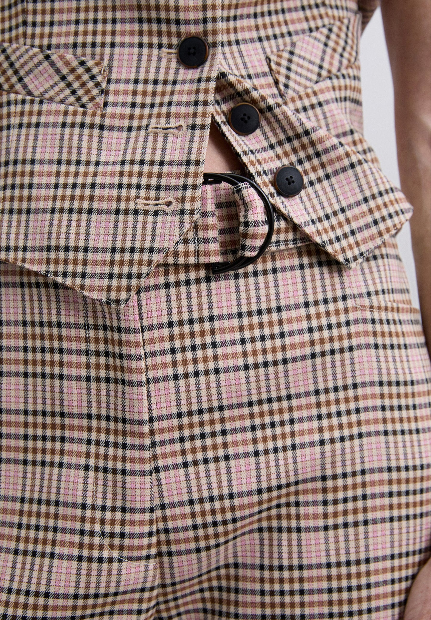 CALÇAS À BOCA DE SINO XADREZ