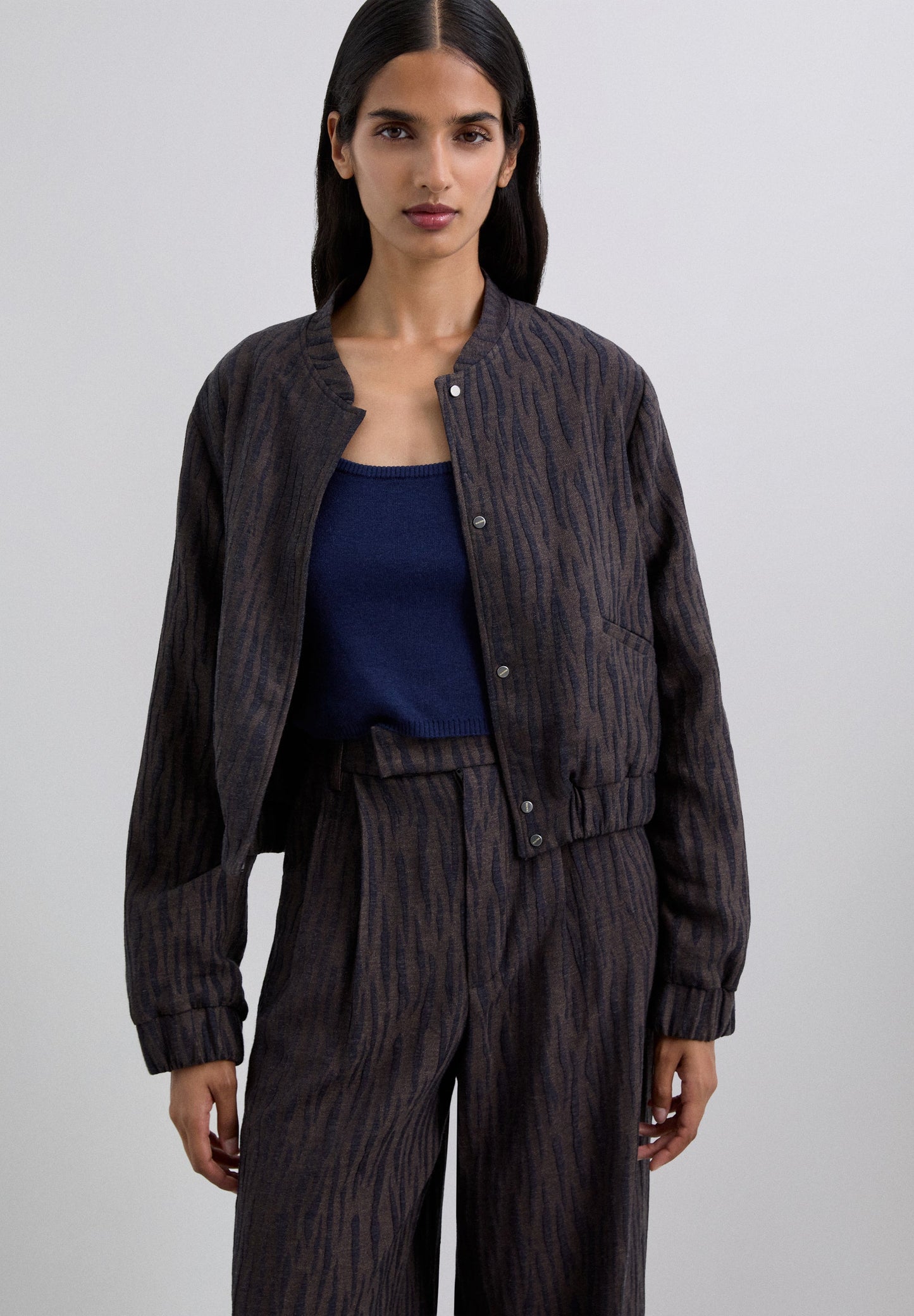 CARDIGAN BOMBER ESTAMPADO ANIMAL