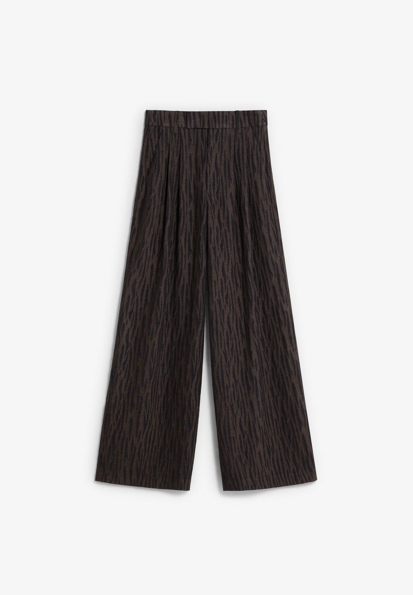 CALÇAS JACQUARD COM ESTAMPADO ANIMAL