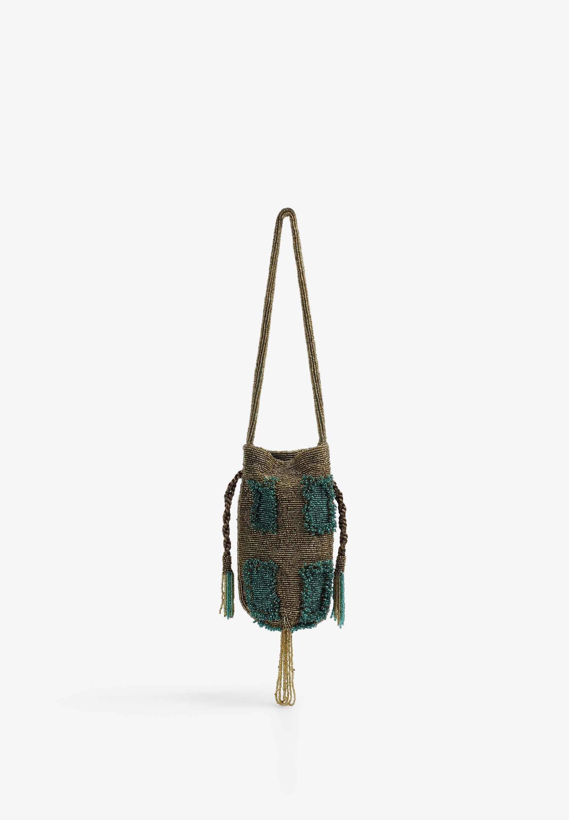 BOLSA EM CROCHÉ COM CONTAS