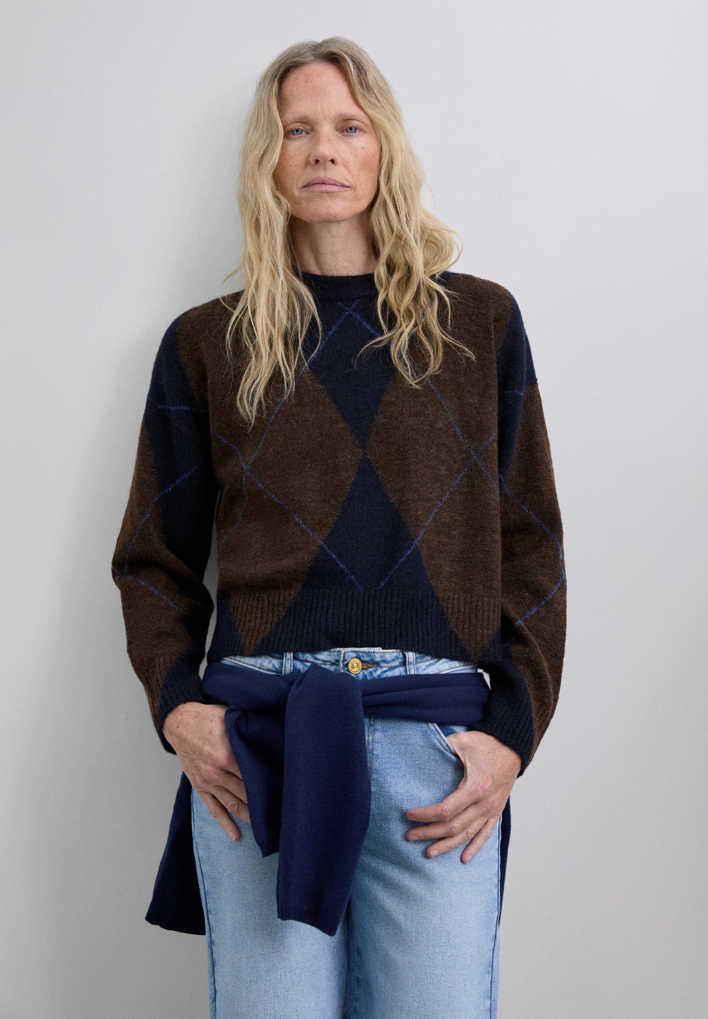 SWEATER COM ESTAMPADO LOSANGOS