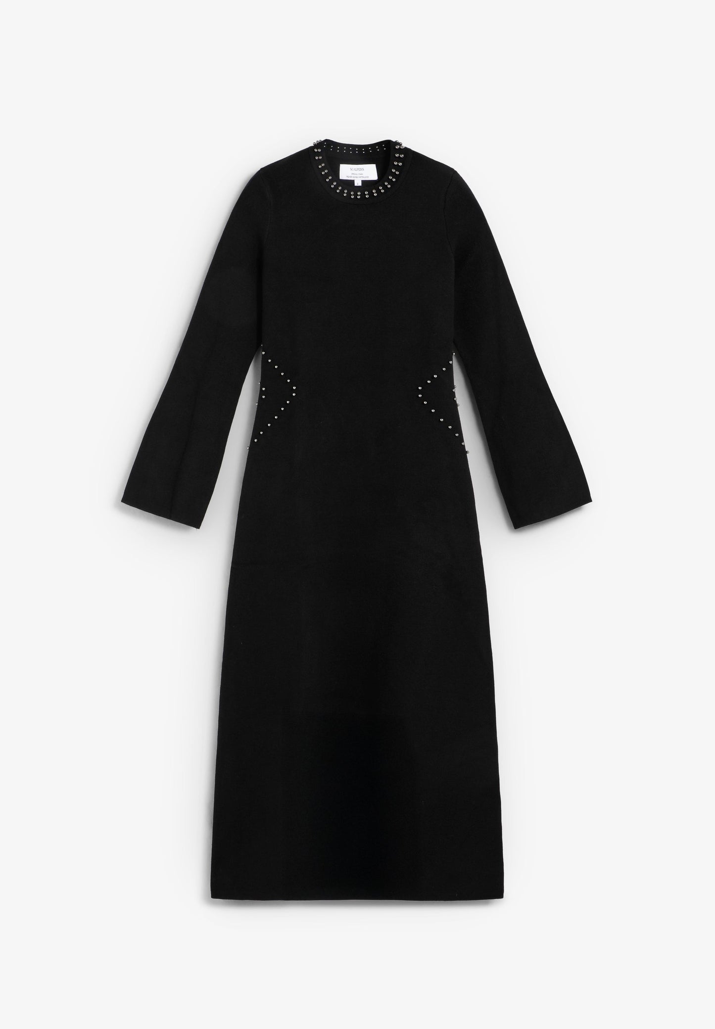 VESTIDO DE MALHA TACHAS ABERTURA