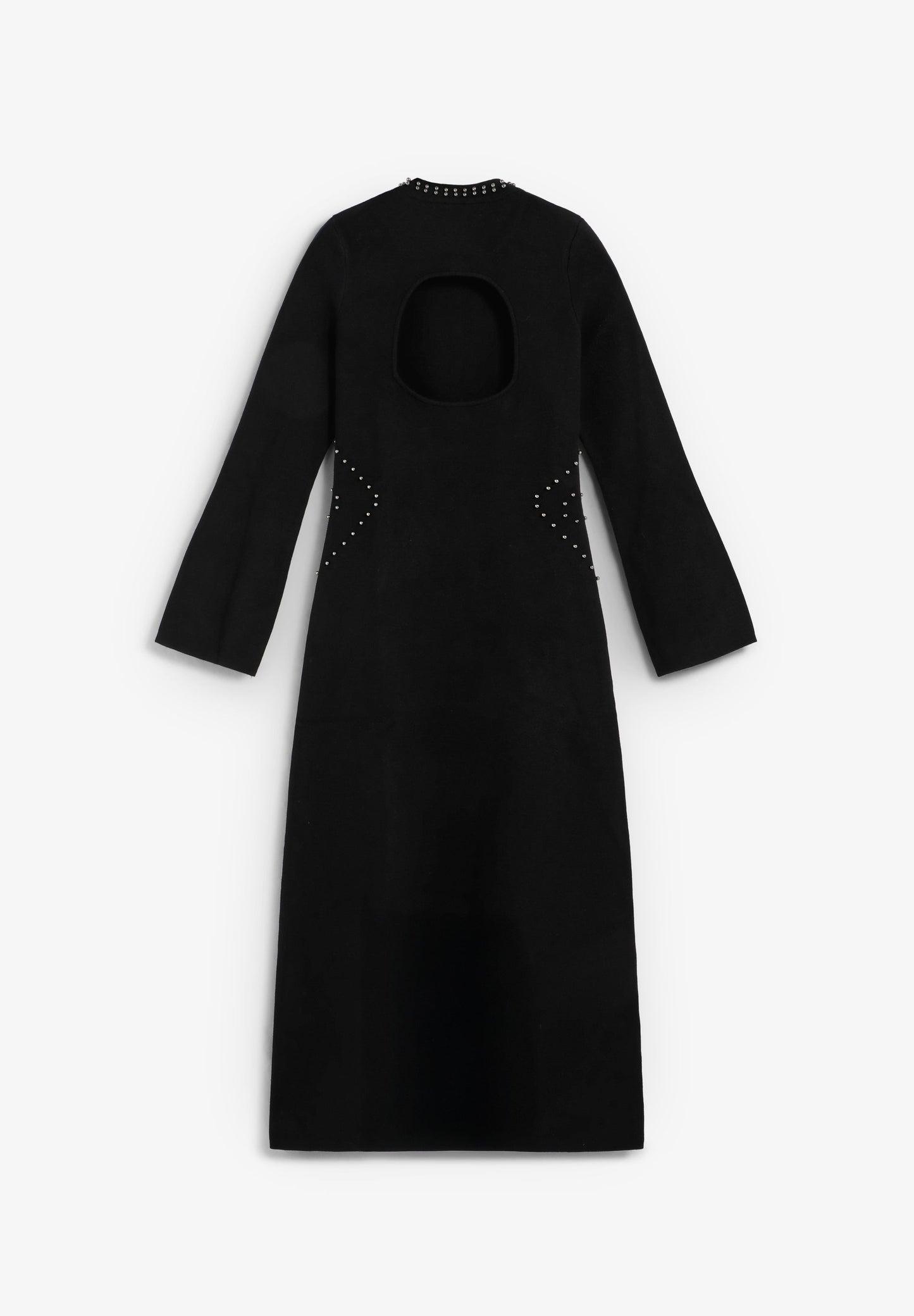 VESTIDO DE MALHA TACHAS ABERTURA