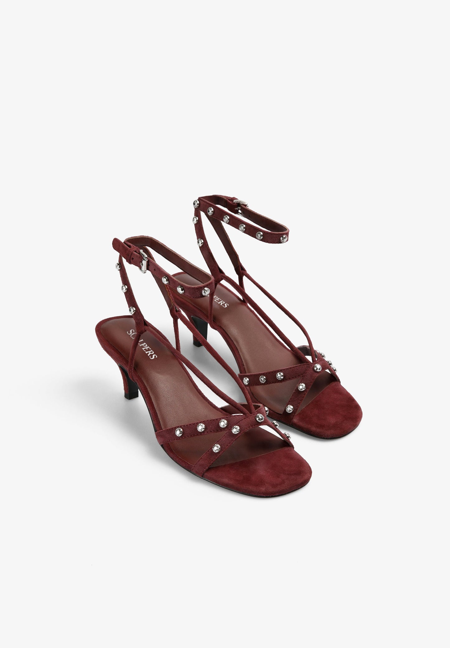 SANDÁLIAS DE TACÃO COM STRASS