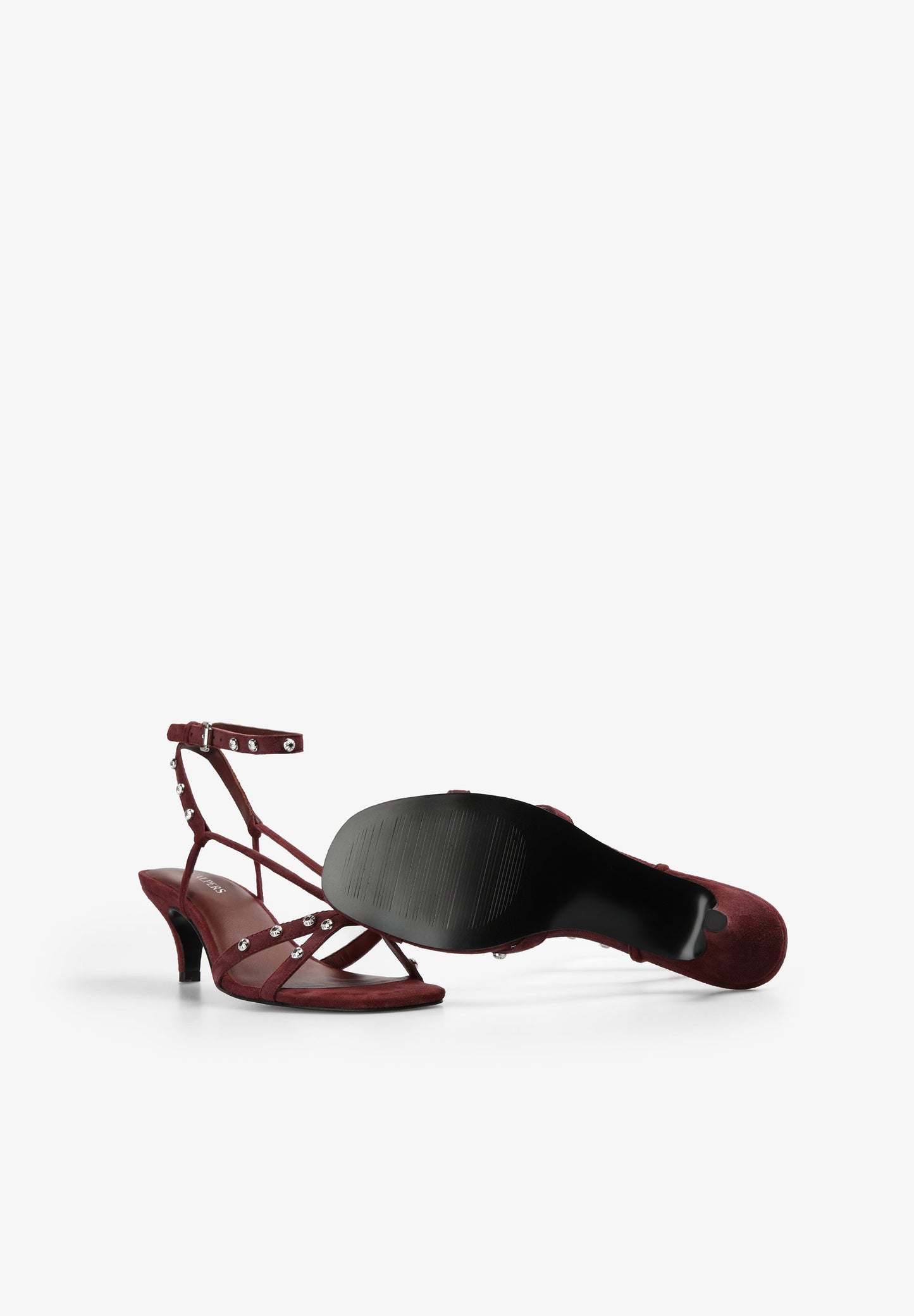 SANDÁLIAS DE TACÃO COM STRASS