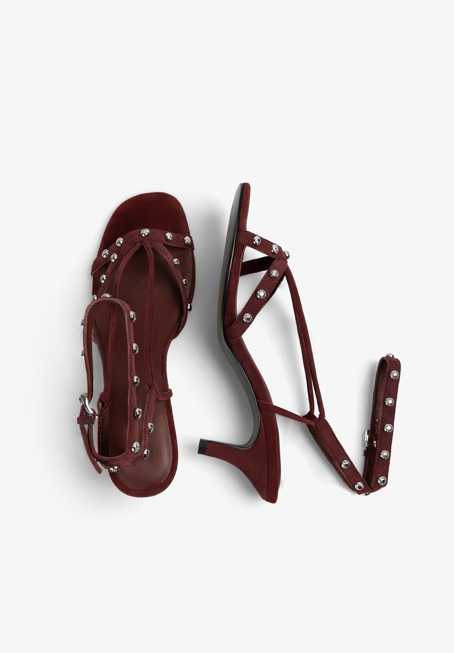 SANDÁLIAS DE TACÃO COM STRASS