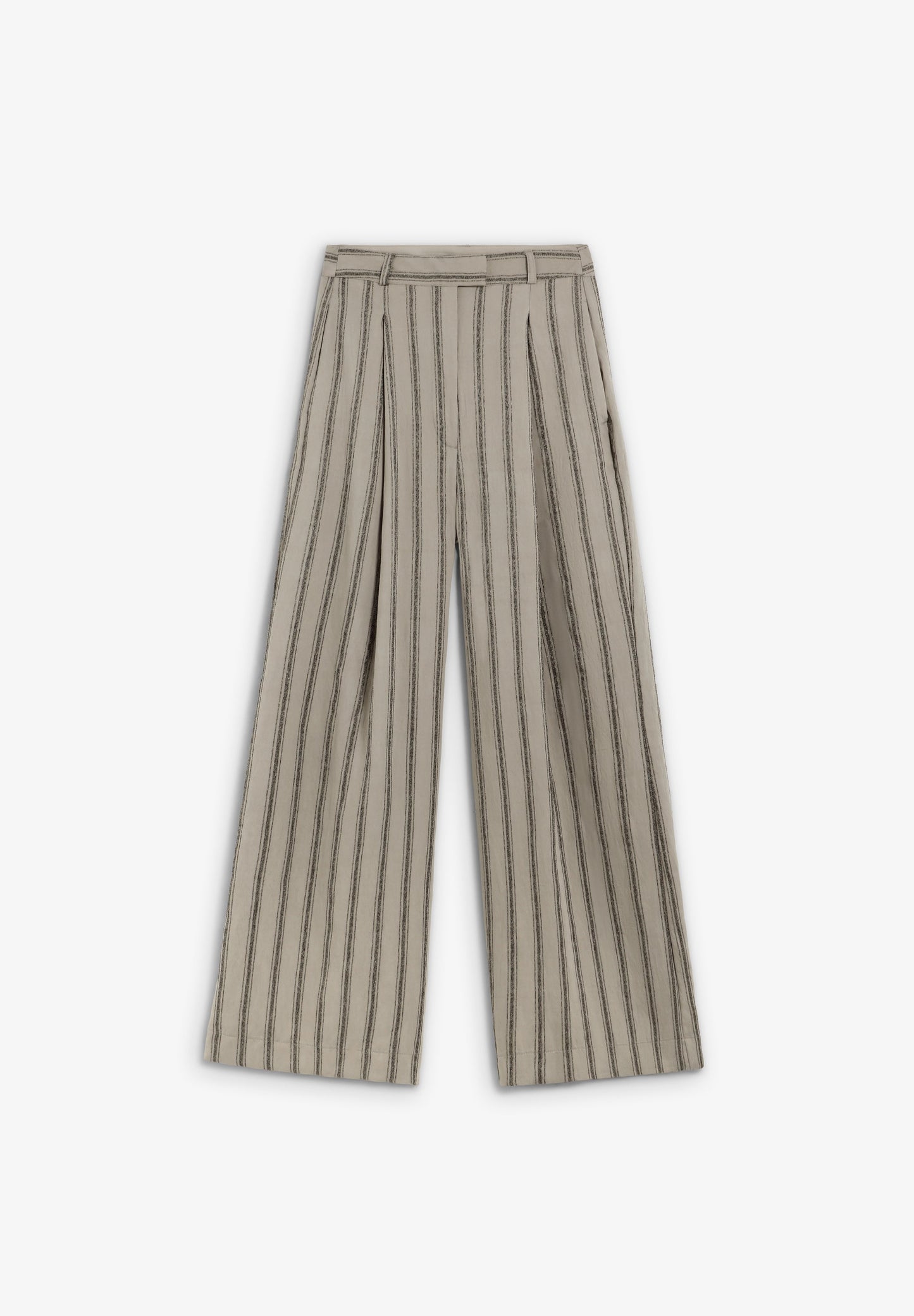 CALÇAS CULOTTES DE PINÇAS ÀS RISCAS