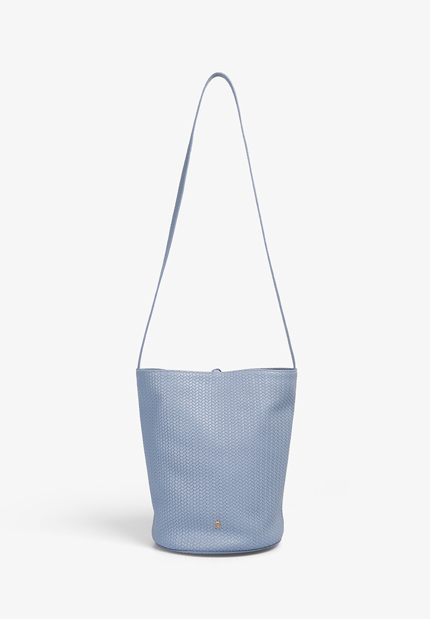 BOLSO CUBO 100% PIEL TRENZADO