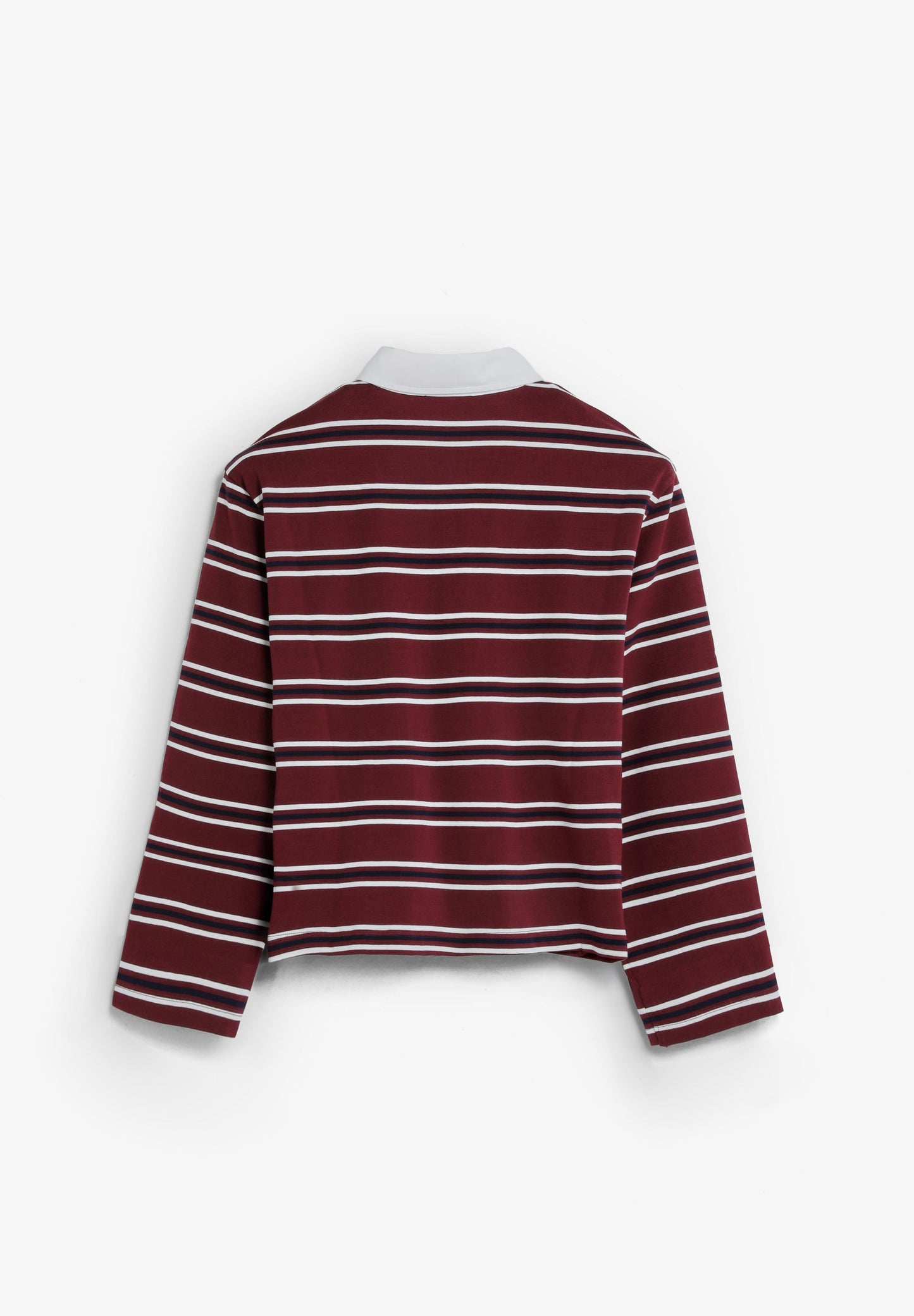 CAMISA POLO ÀS RISCAS DE MANGA COMPRIDA