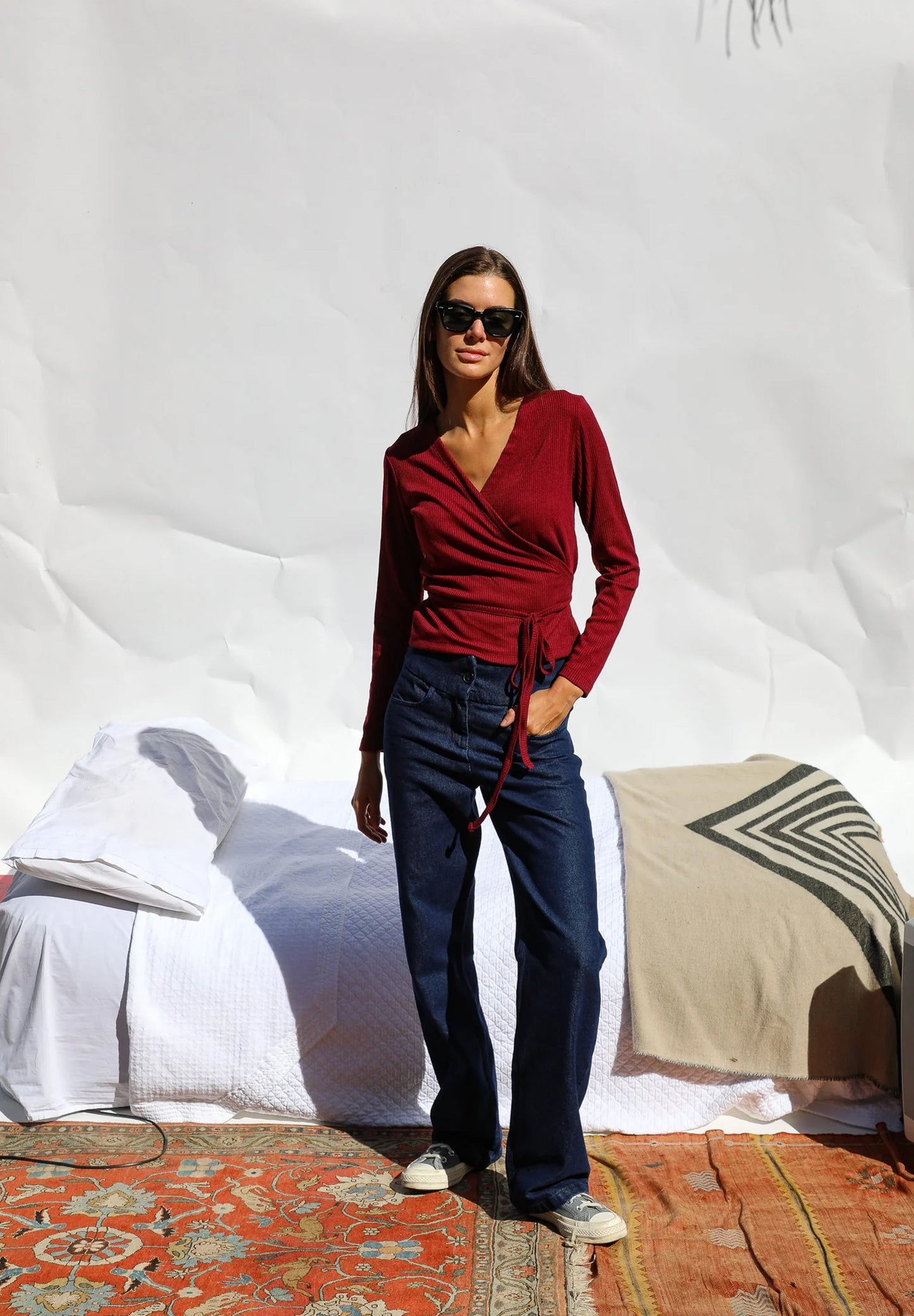 RAMSOS | TOP CROSSED KNIT PARA MULHER