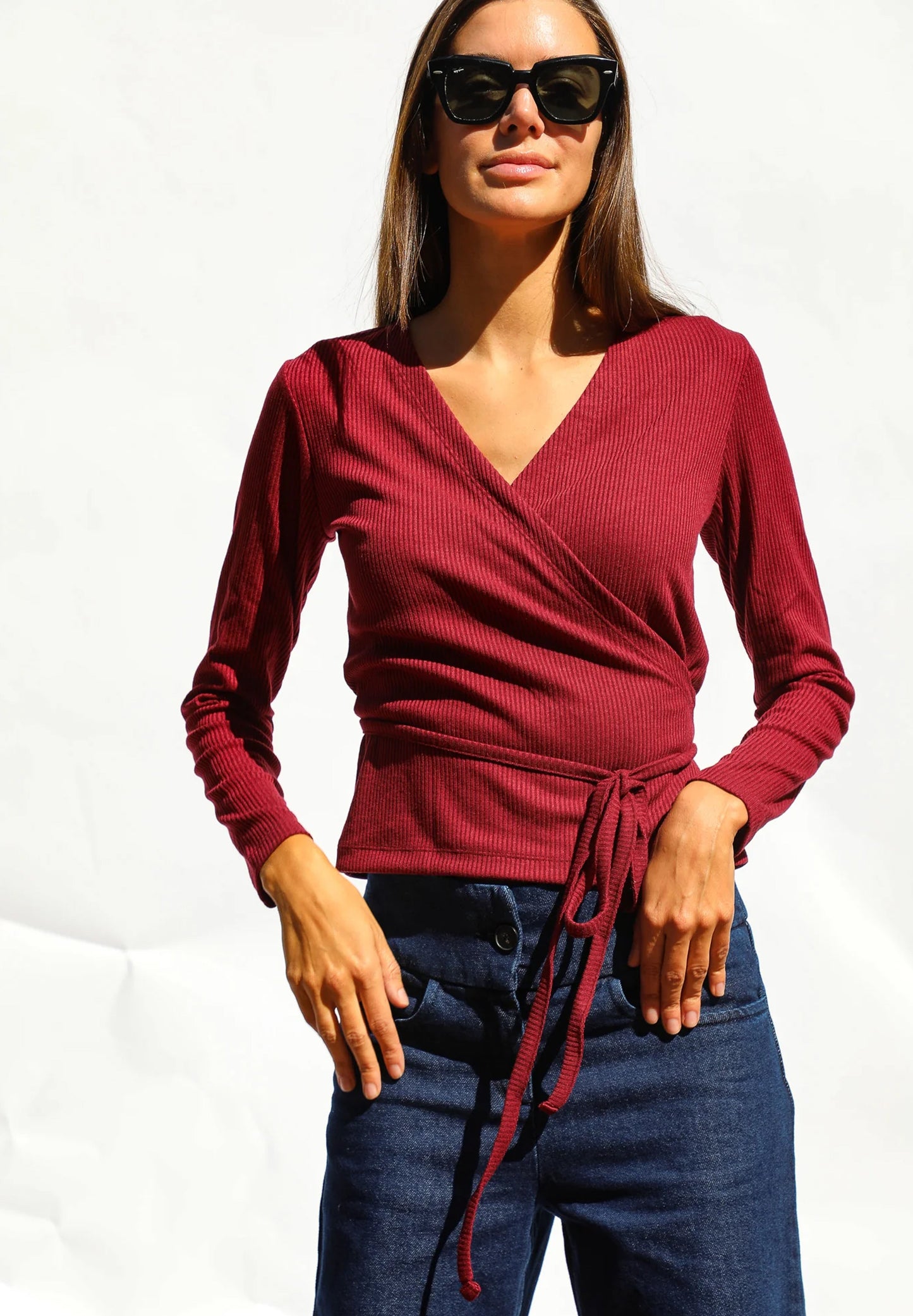 RAMSOS | TOP CROSSED KNIT PARA MULHER