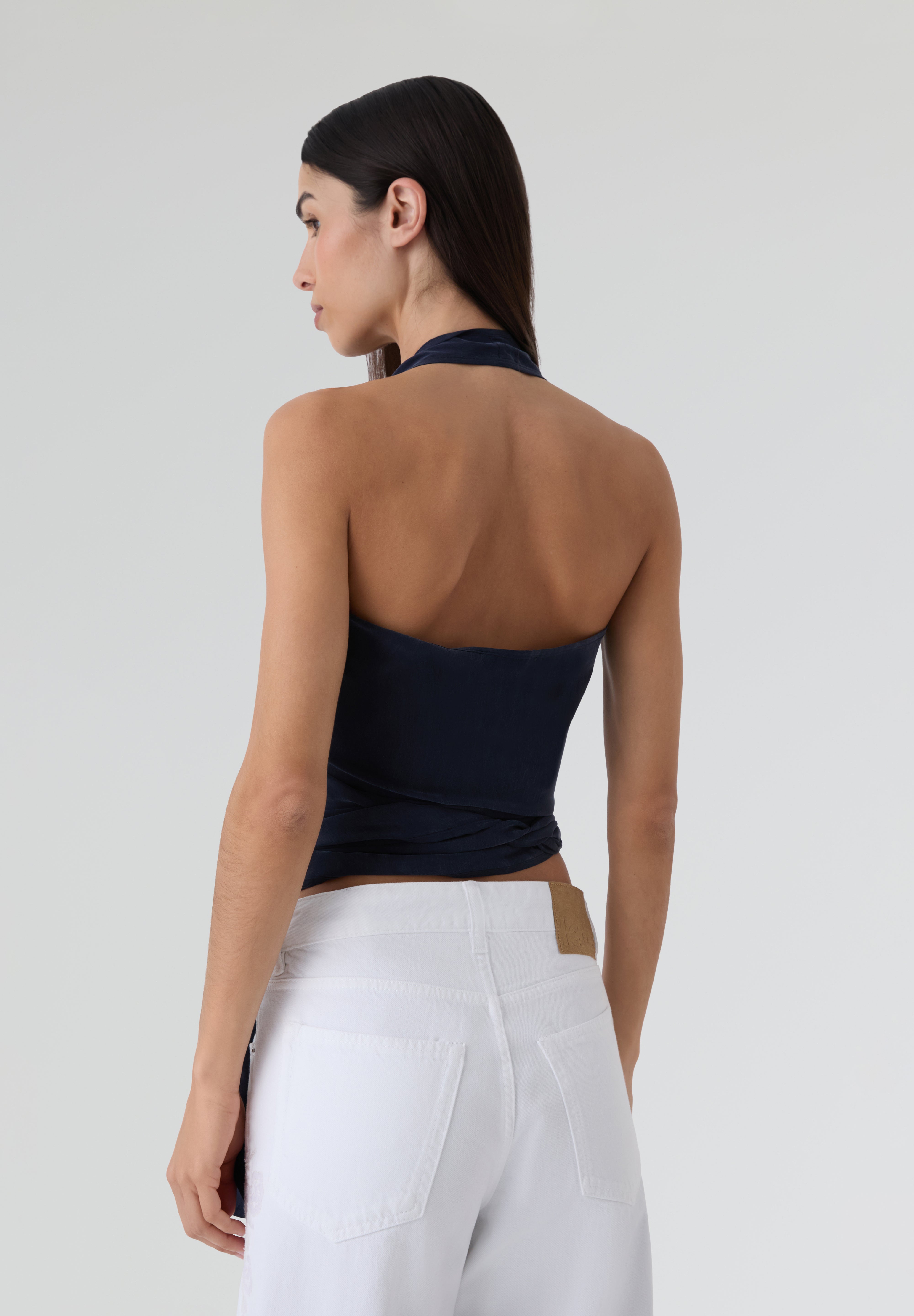 RAMSOS | TOP MIX EM CUPRO PARA MULHER