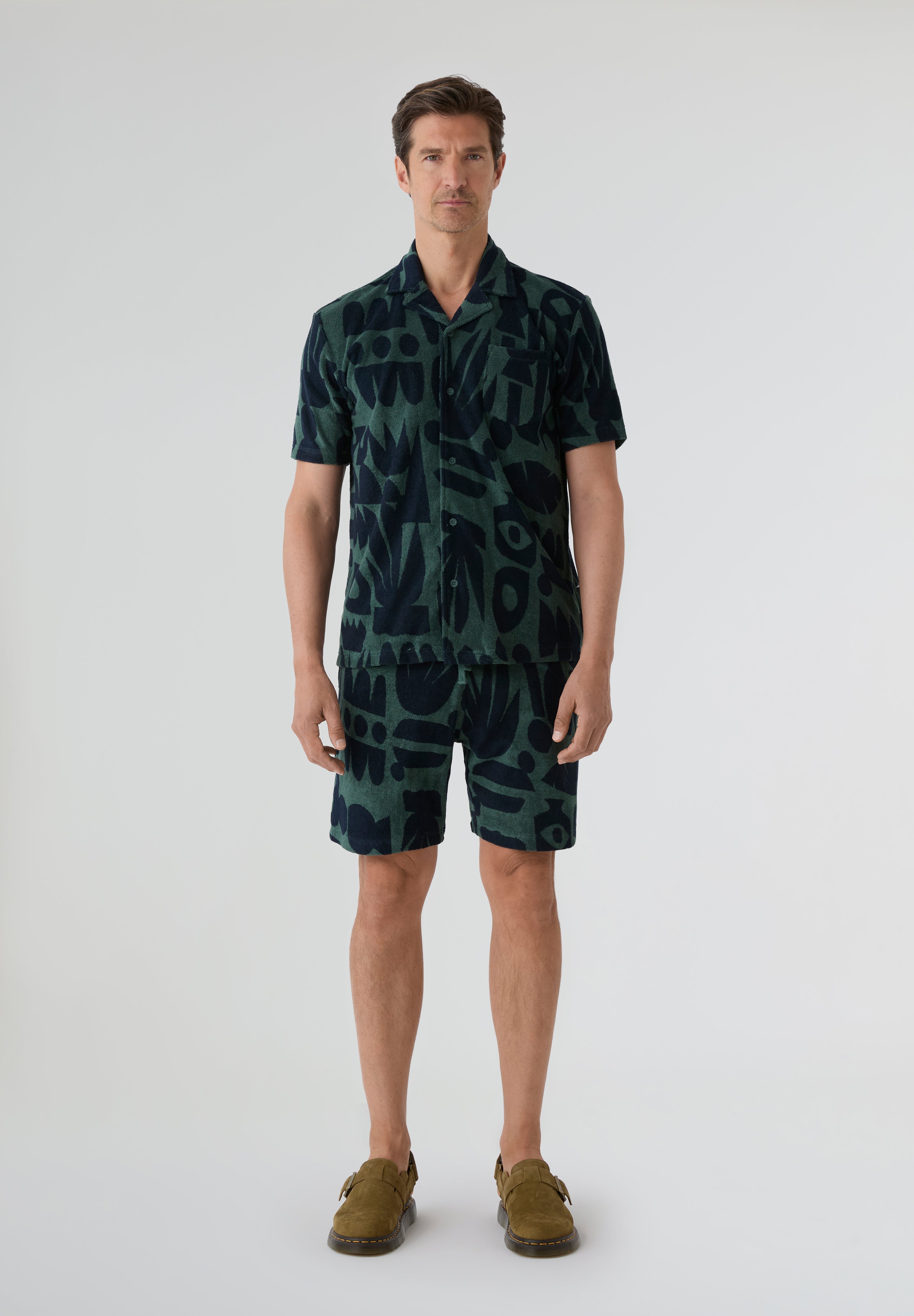 REVOLUTION | TERRY SHORT-SLEEVED CUBAN SHIRT