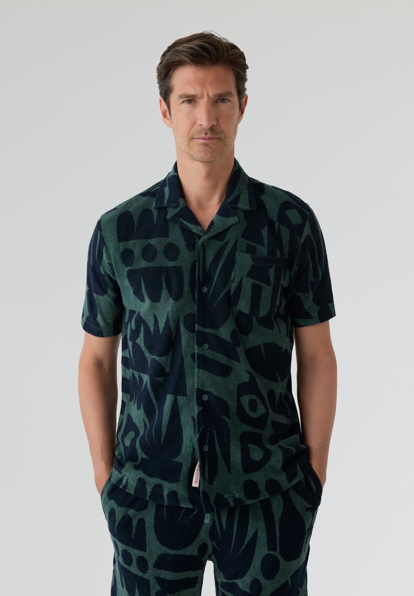 REVOLUTION | TERRY SHORT-SLEEVED CUBAN SHIRT