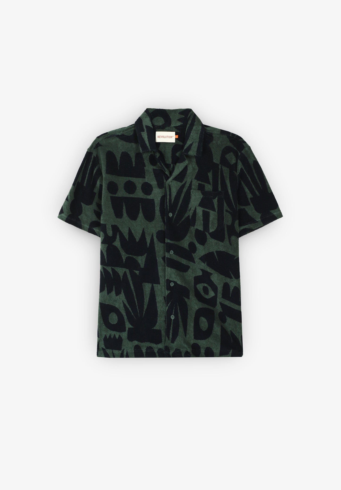 REVOLUTION | TERRY SHORT-SLEEVED CUBAN SHIRT