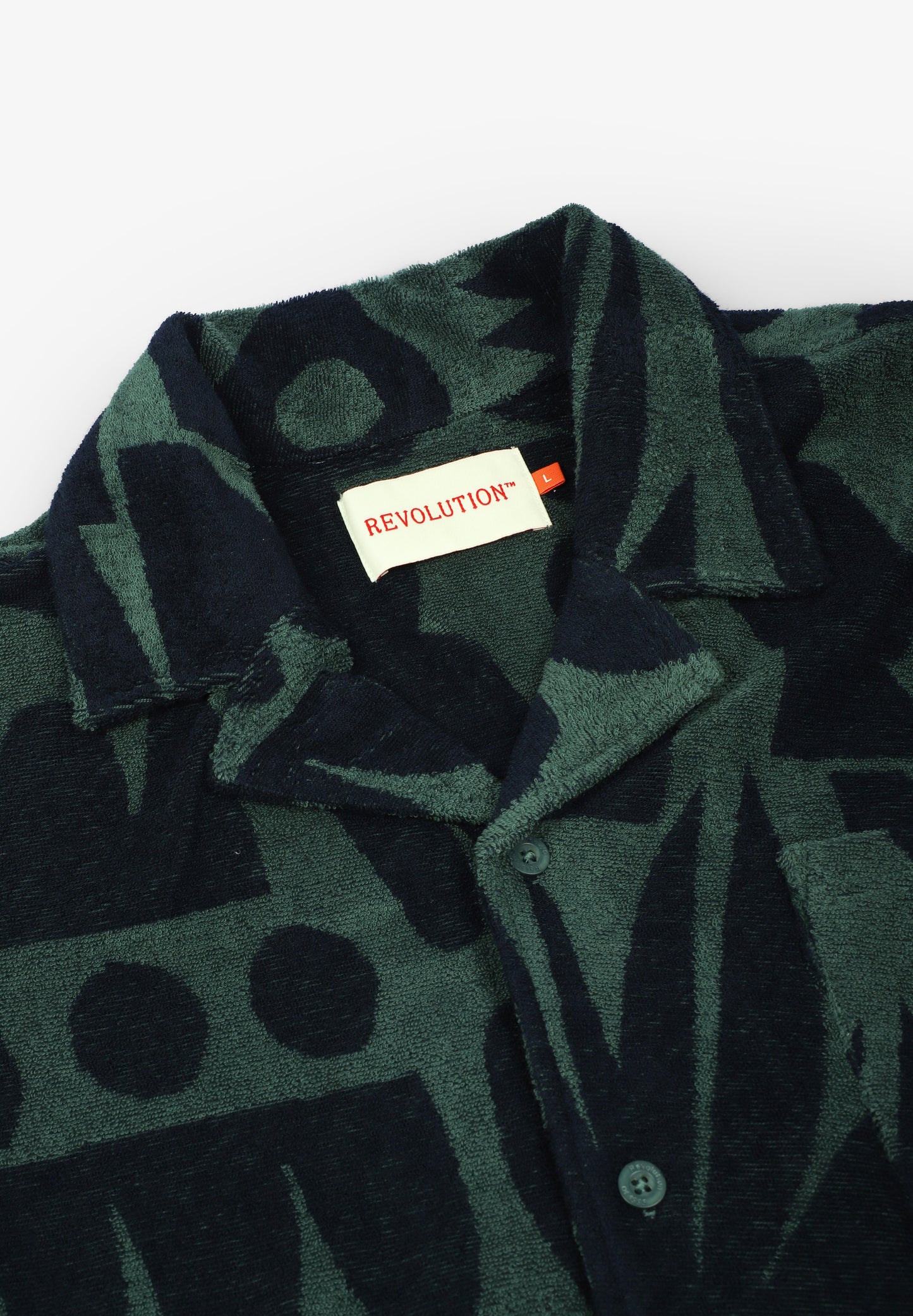 REVOLUTION | TERRY SHORT-SLEEVED CUBAN SHIRT