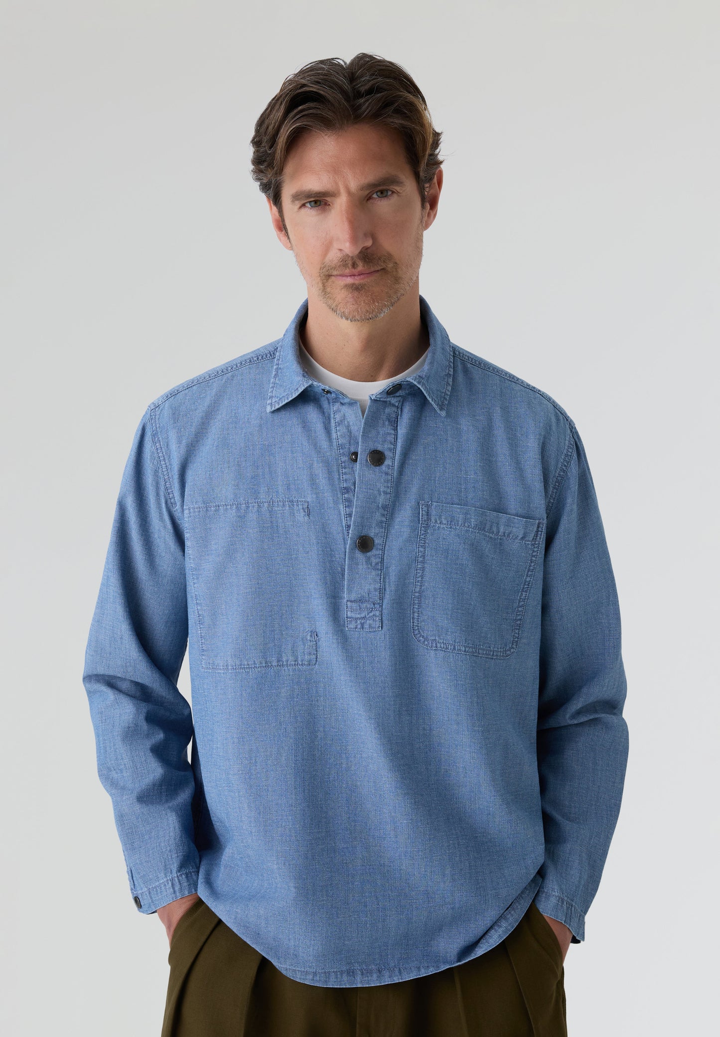 BARBOUR | MARKHAM CHAMBRAY SMOCK SHIRT