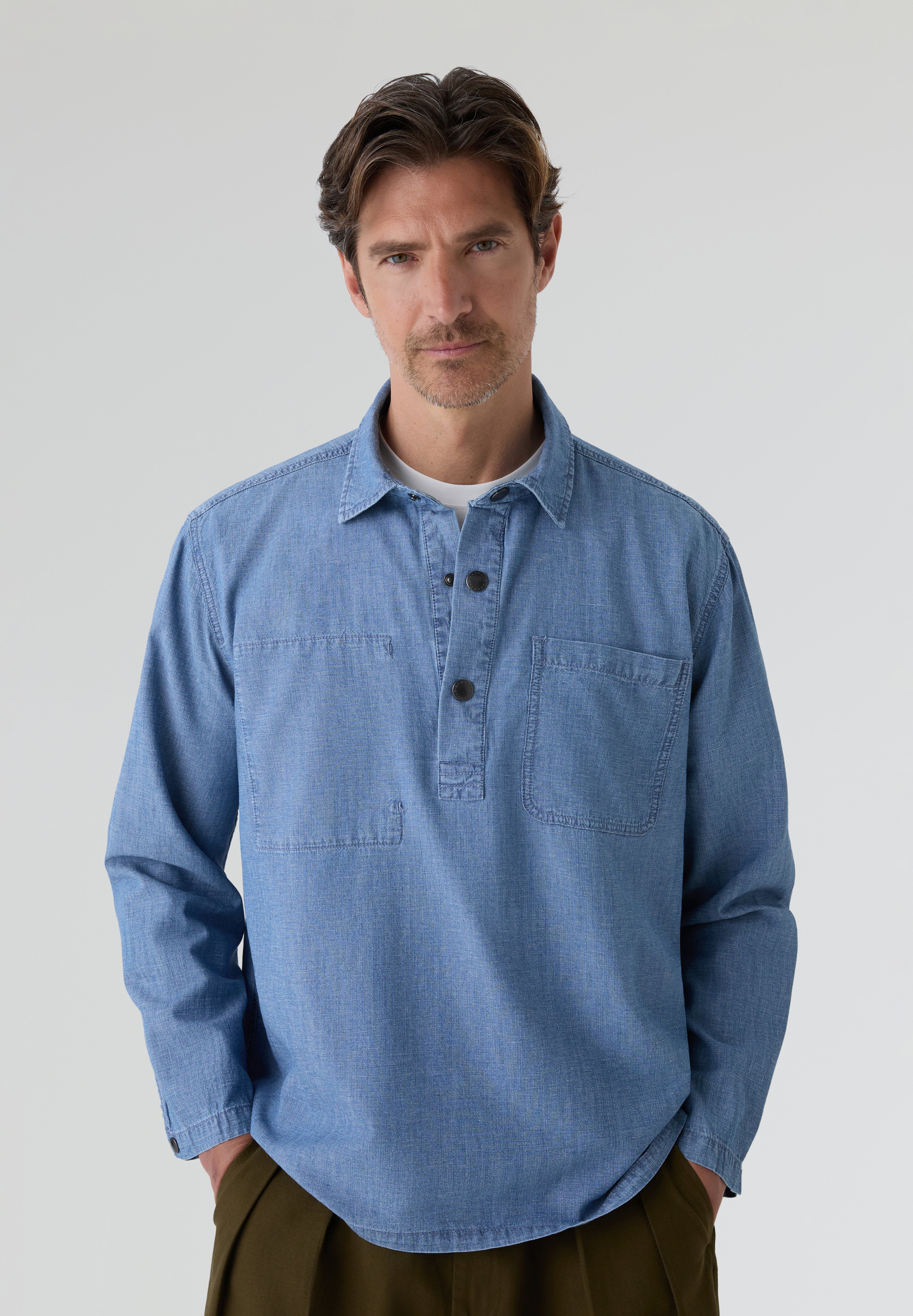 BARBOUR | MARKHAM CHAMBRAY SMOCK SHIRT