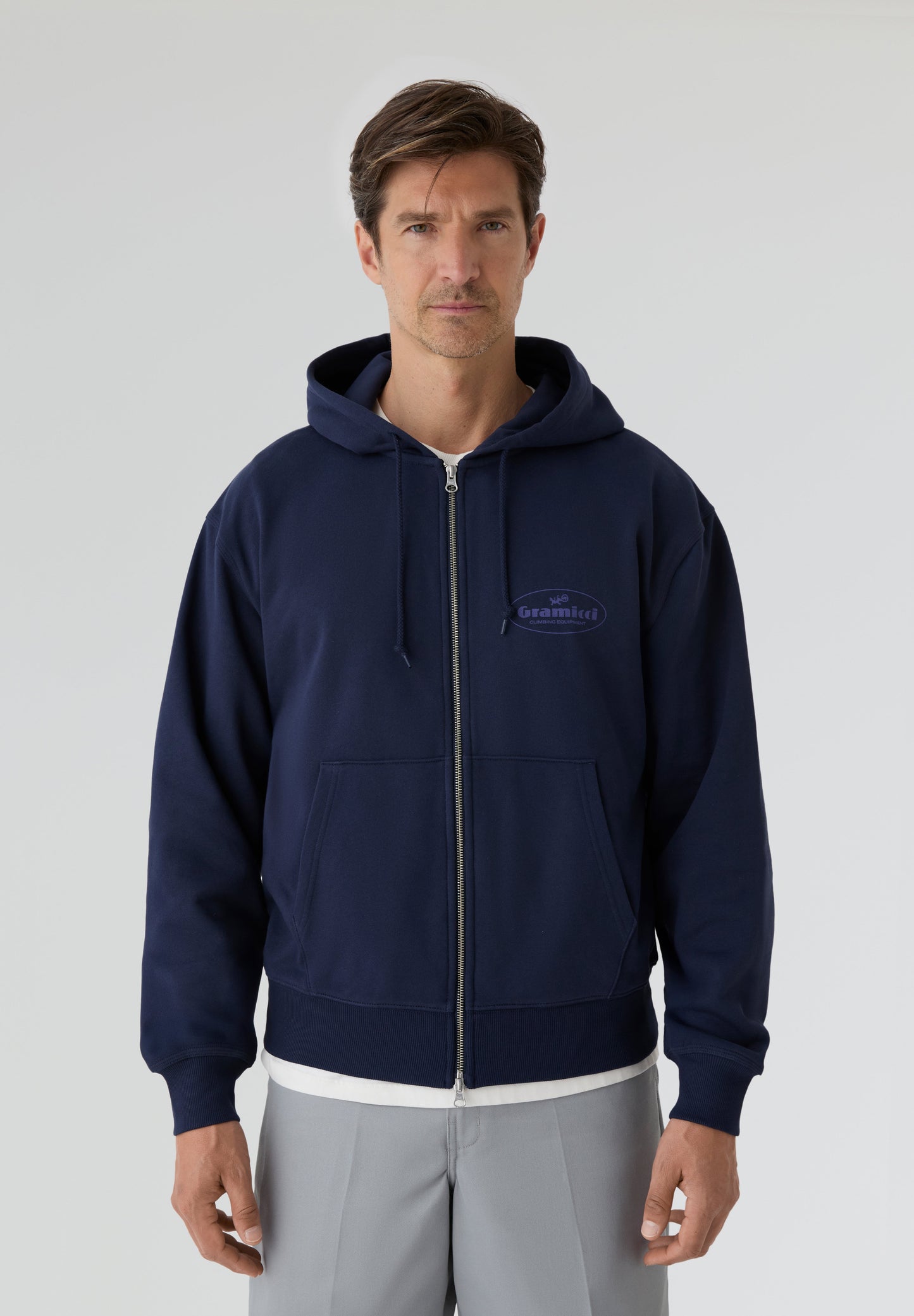 GRAMICCI | CLIMBING EQUIPMENT ZIP HOODED SWEATSHIRT