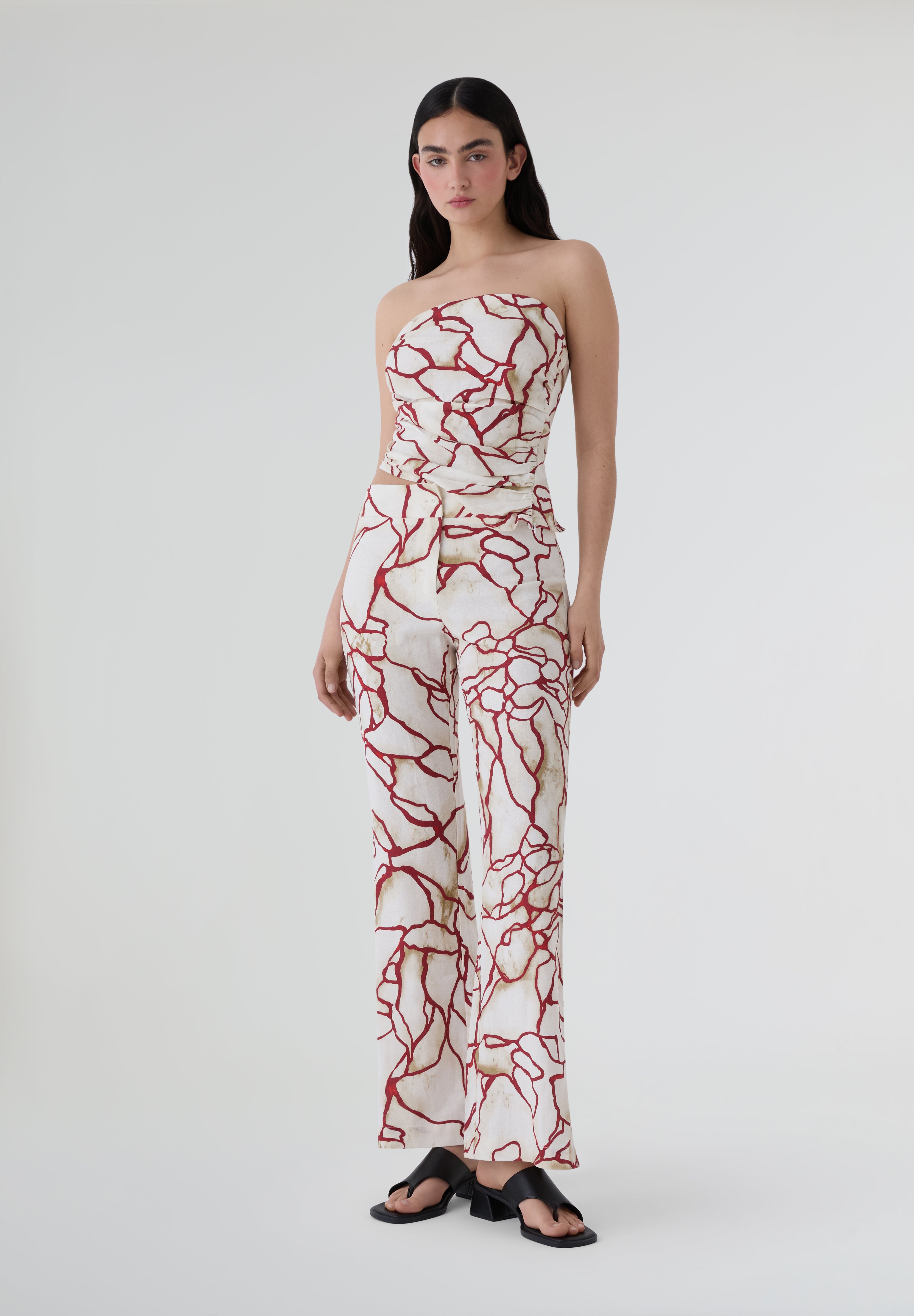 LAAGAM | TOP PANOT BANDEAU MARBLE