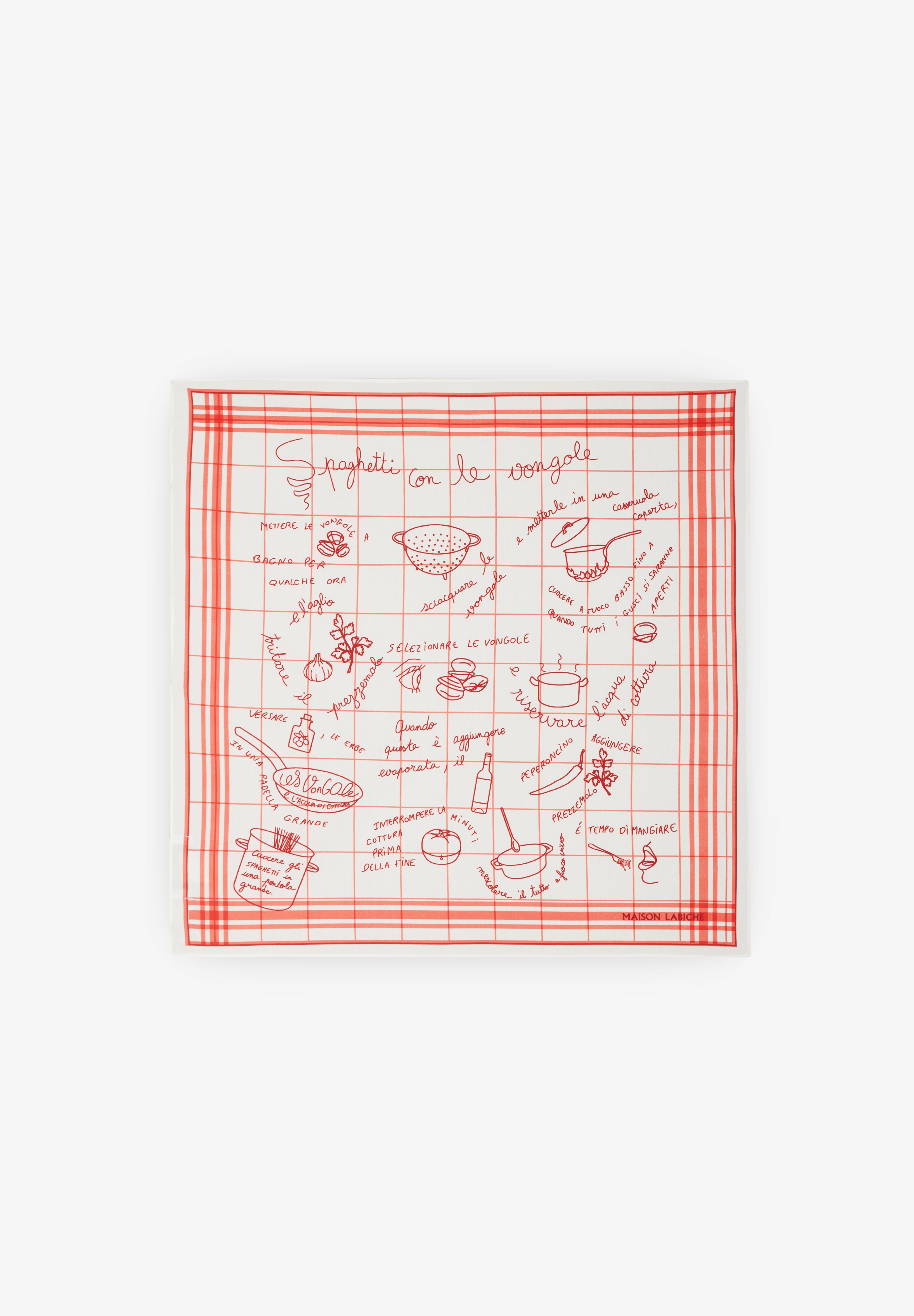 MAISON LABICHE | LAMPUE SPAGHETTI CON VONGOLE BANDANA