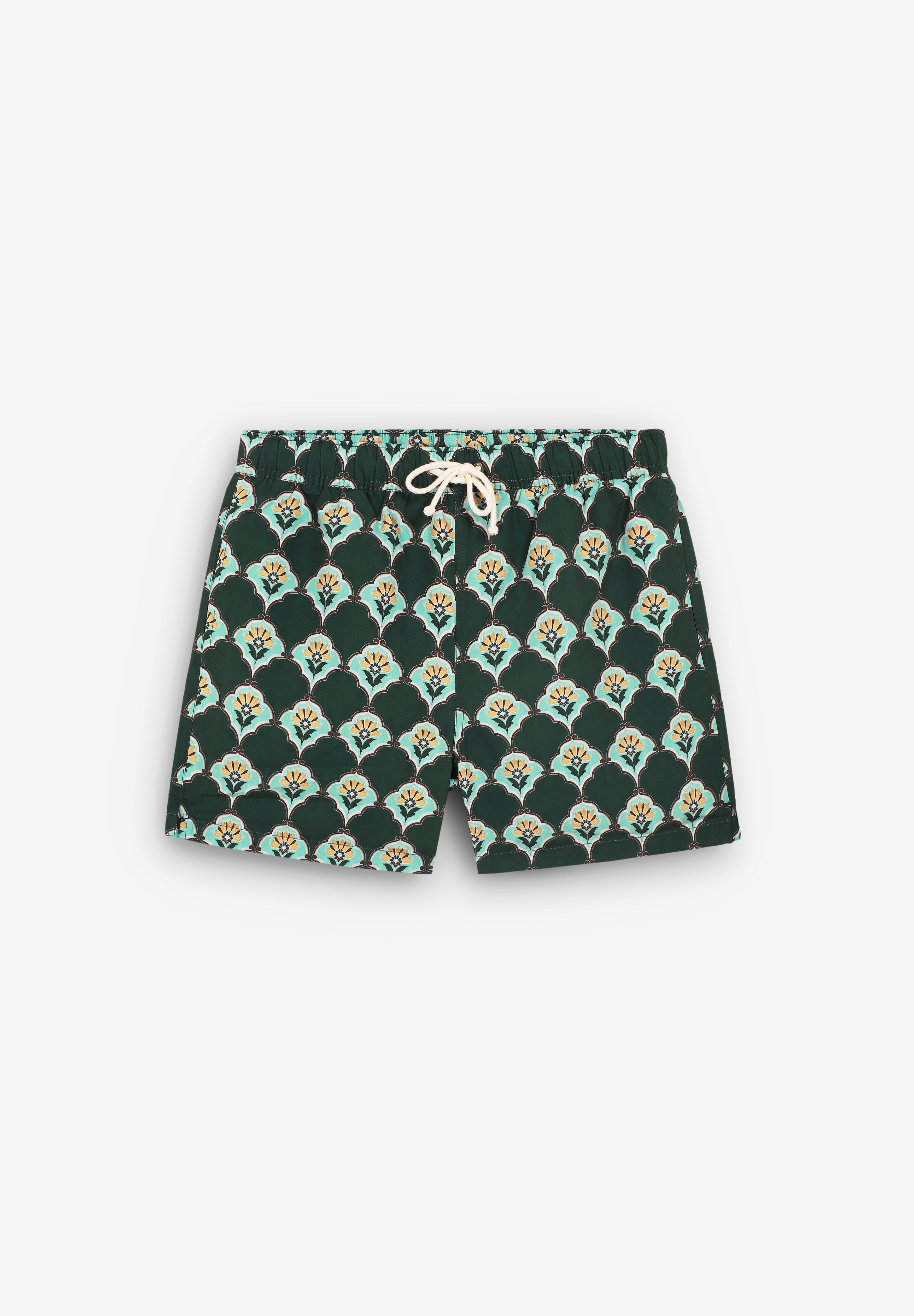 POMPEII BRAND | HANDPAINTED TILE SWIM TRUNKS