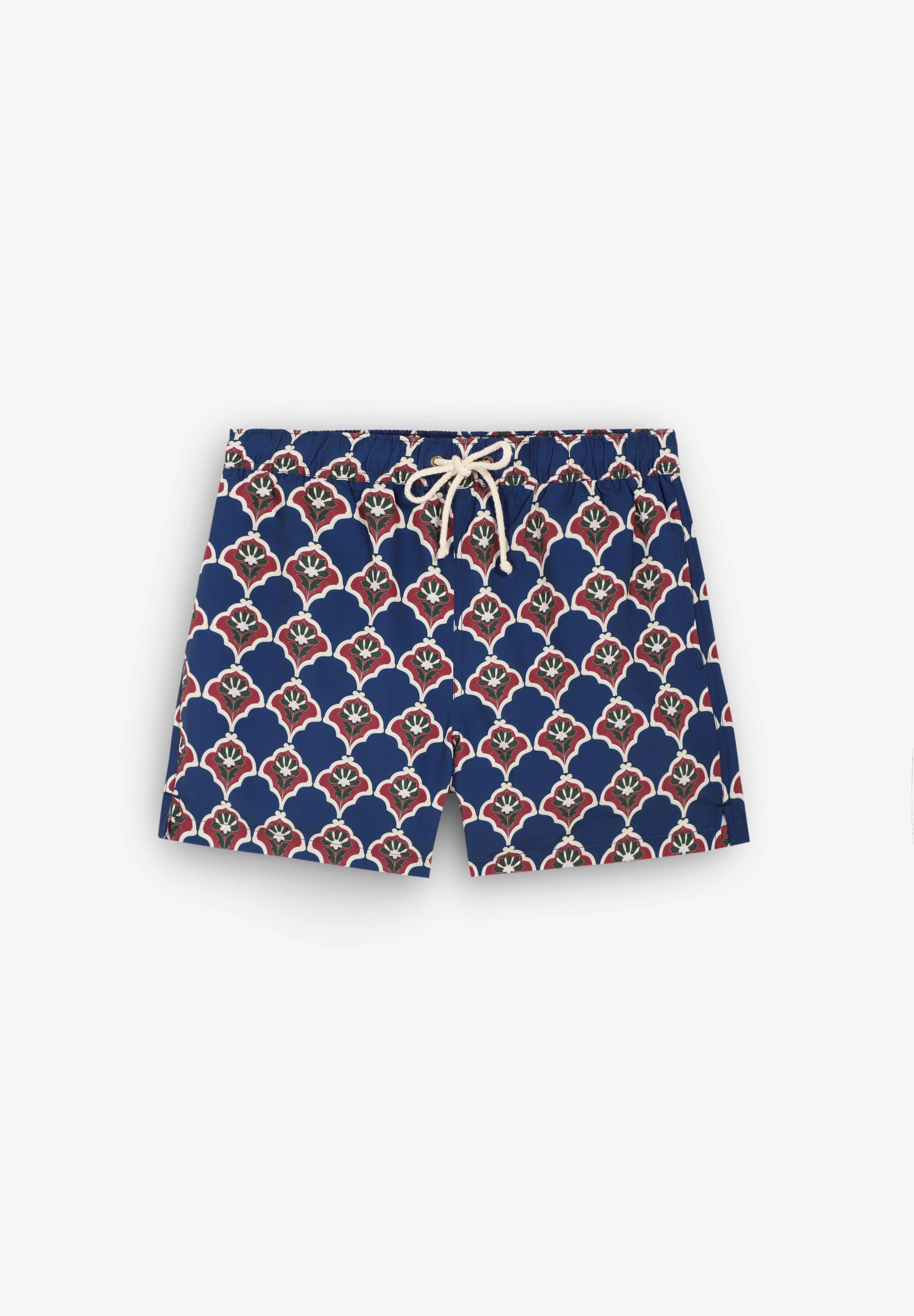 POMPEII BRAND | HANDPAINTED TILE SWIM TRUNKS