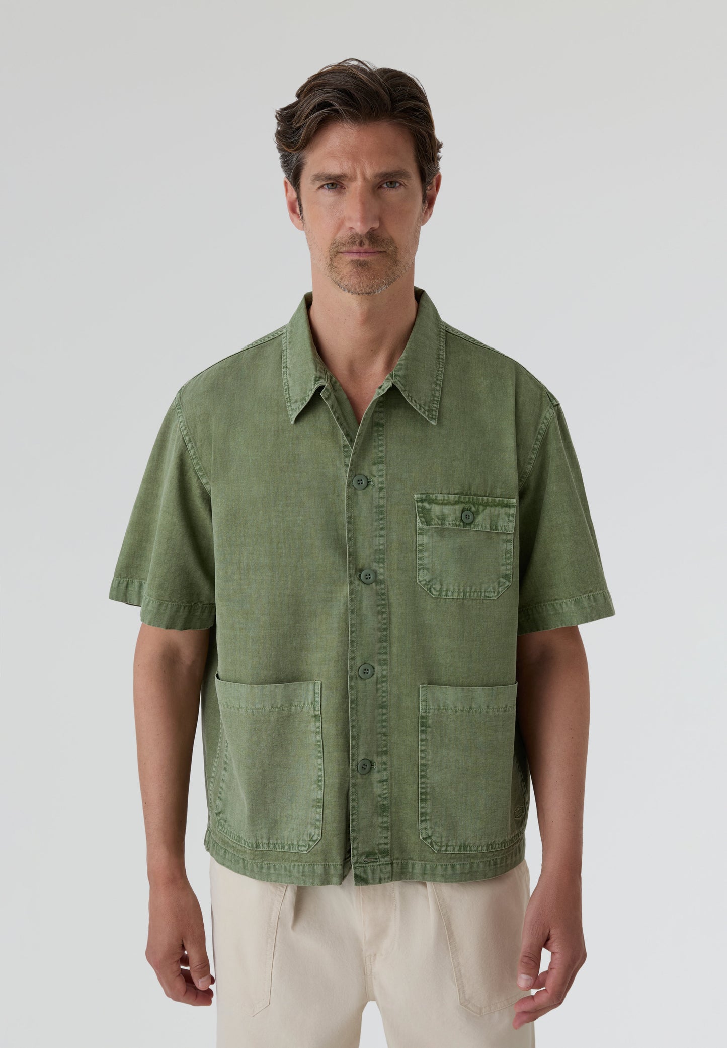 KAPPY | PIGMENT HALF SHIRT JACKET