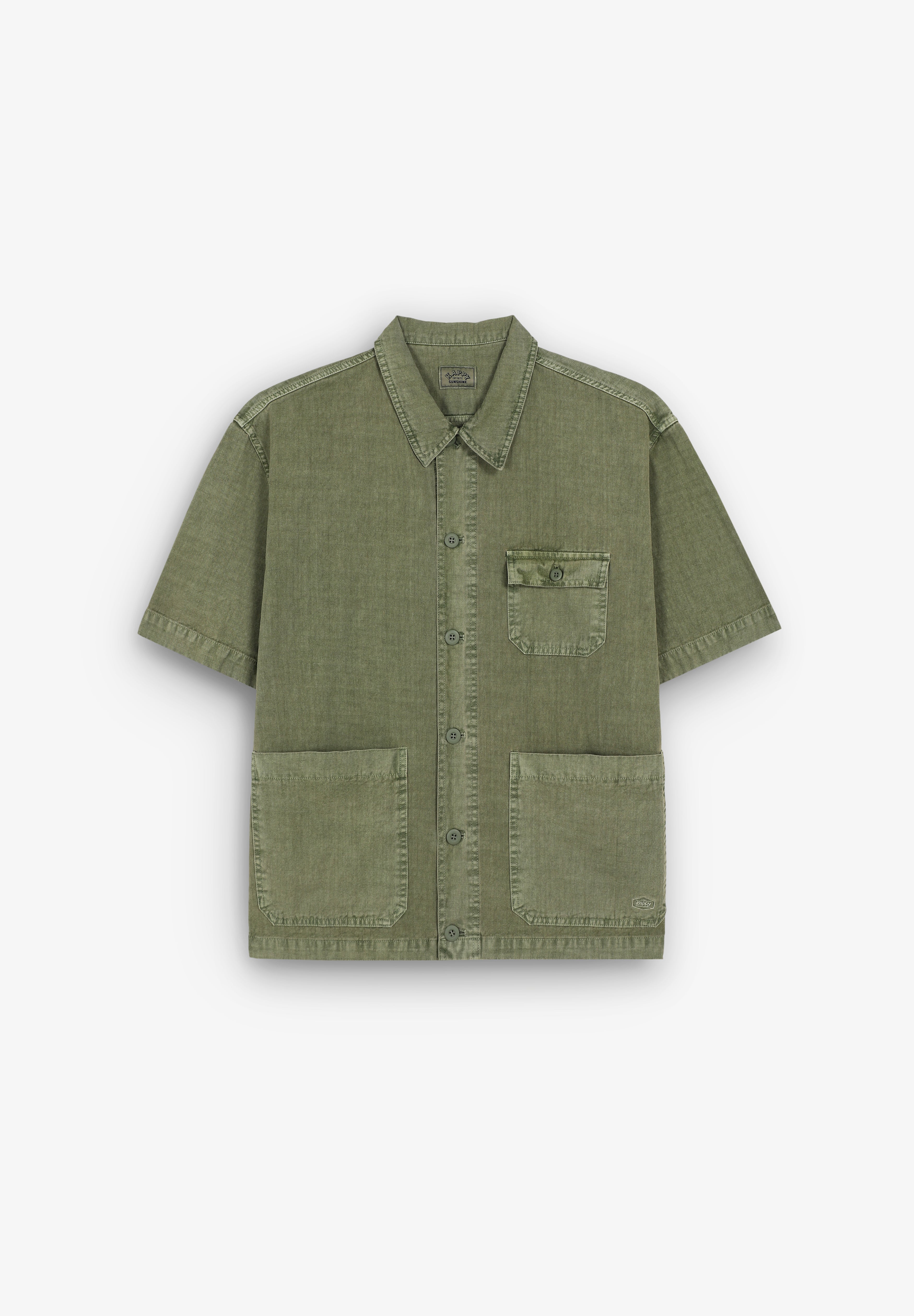 KAPPY | PIGMENT HALF SHIRT JACKET
