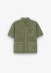 KAPPY | PIGMENT HALF SHIRT JACKET