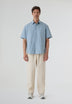 KAPPY | COTTON SNAP HALF SHIRT