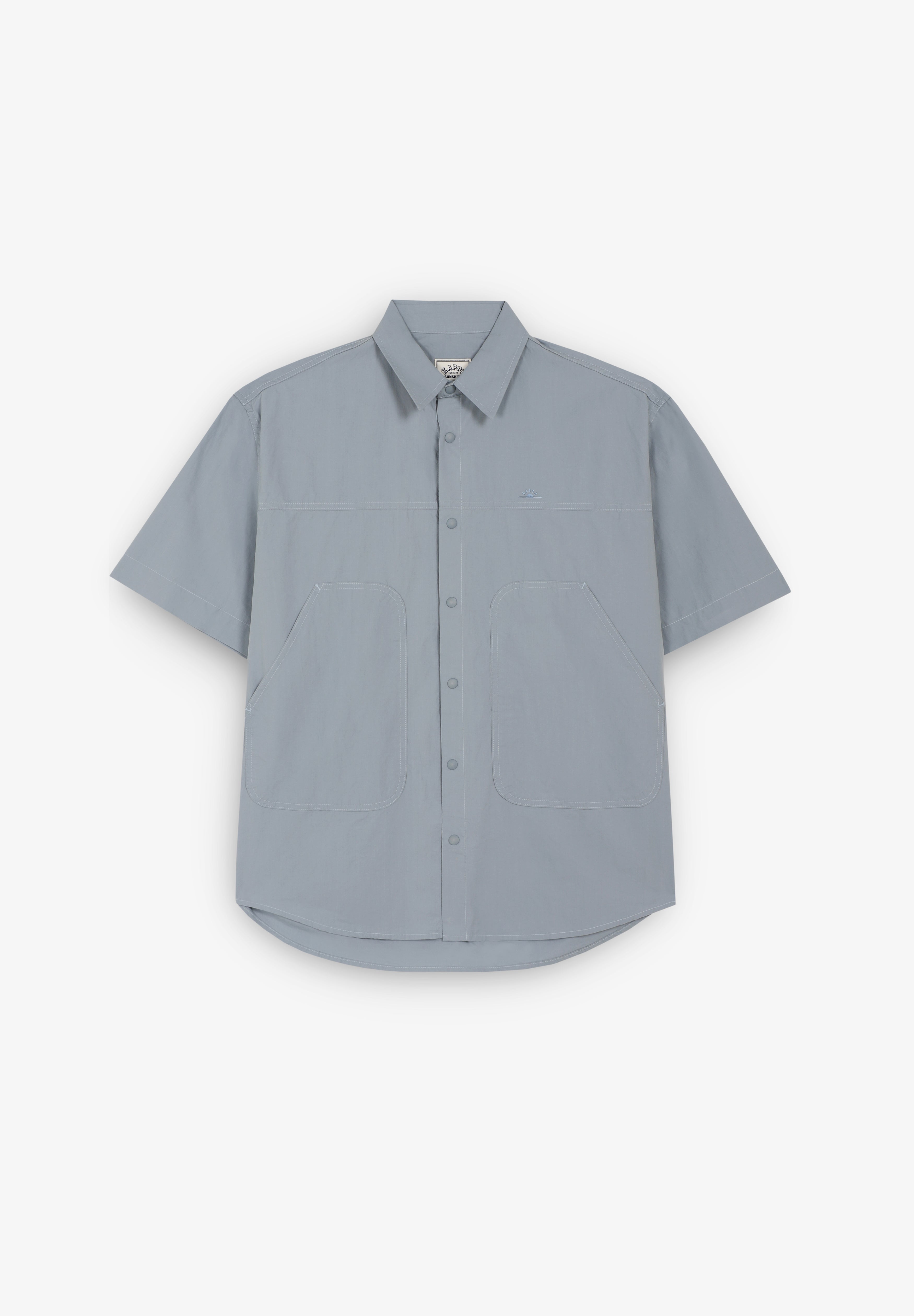 KAPPY | COTTON SNAP HALF SHIRT