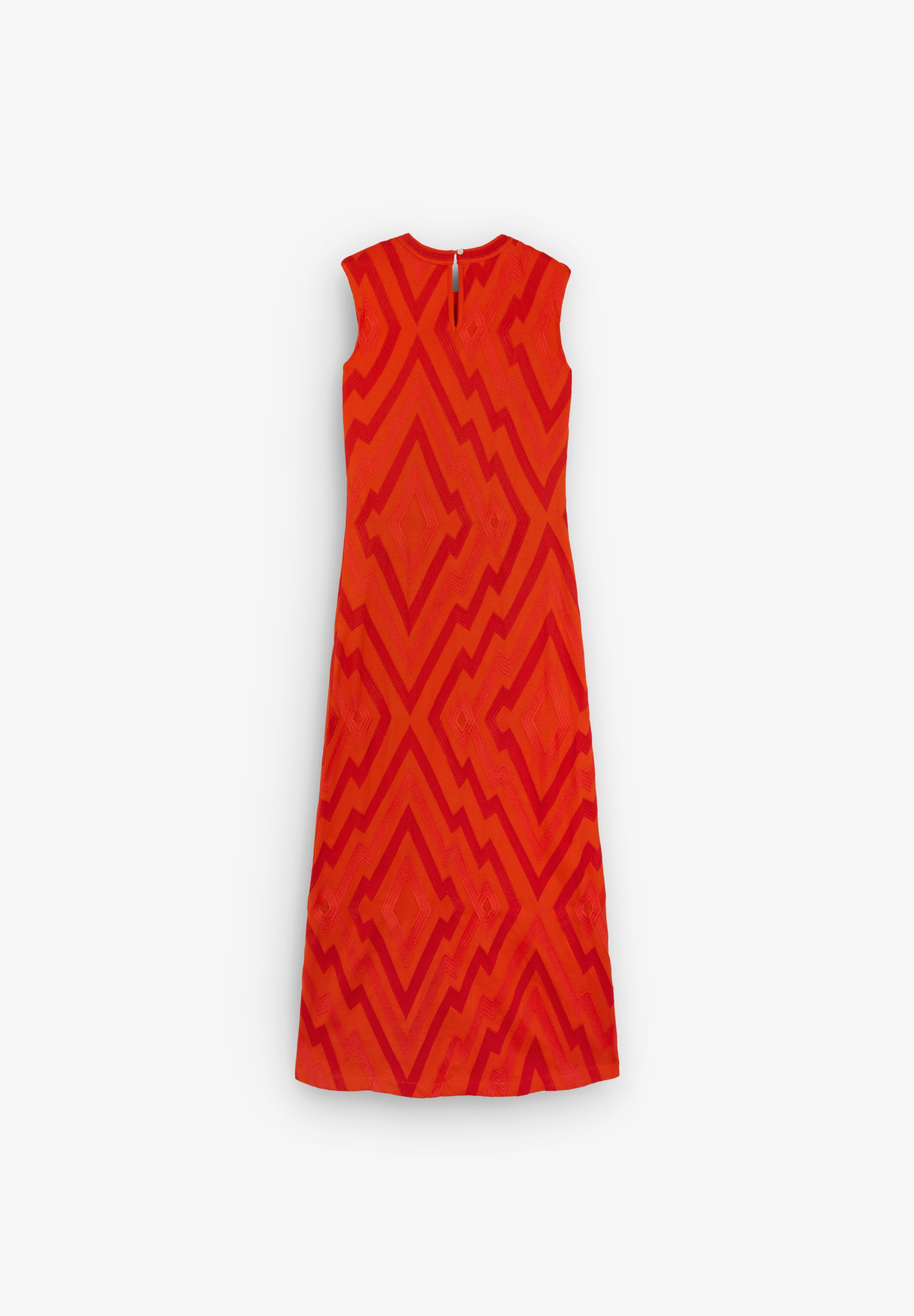 MICHONET | VESTIDO CHEVRON FUEGO