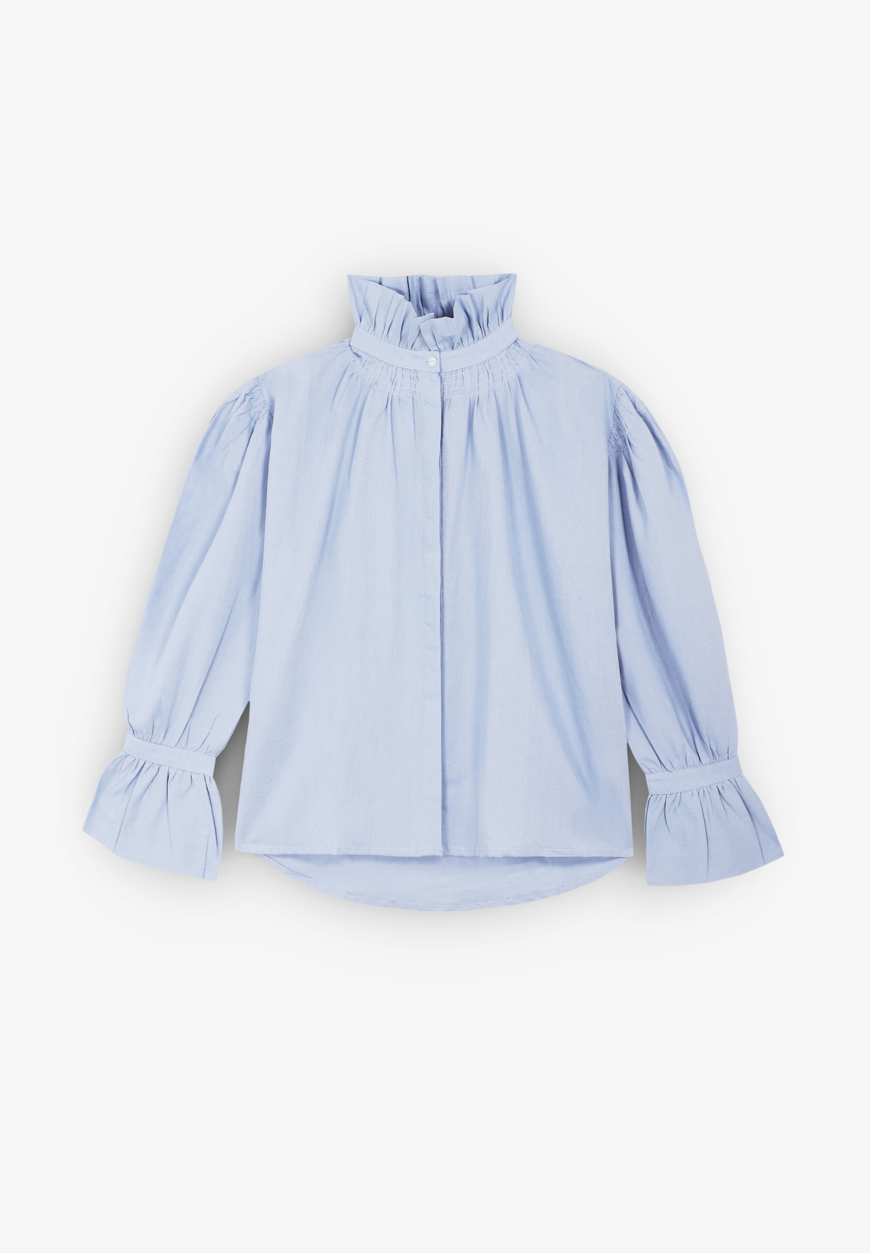 WERIT | CAMISA BALMORAL  LINO AZUL