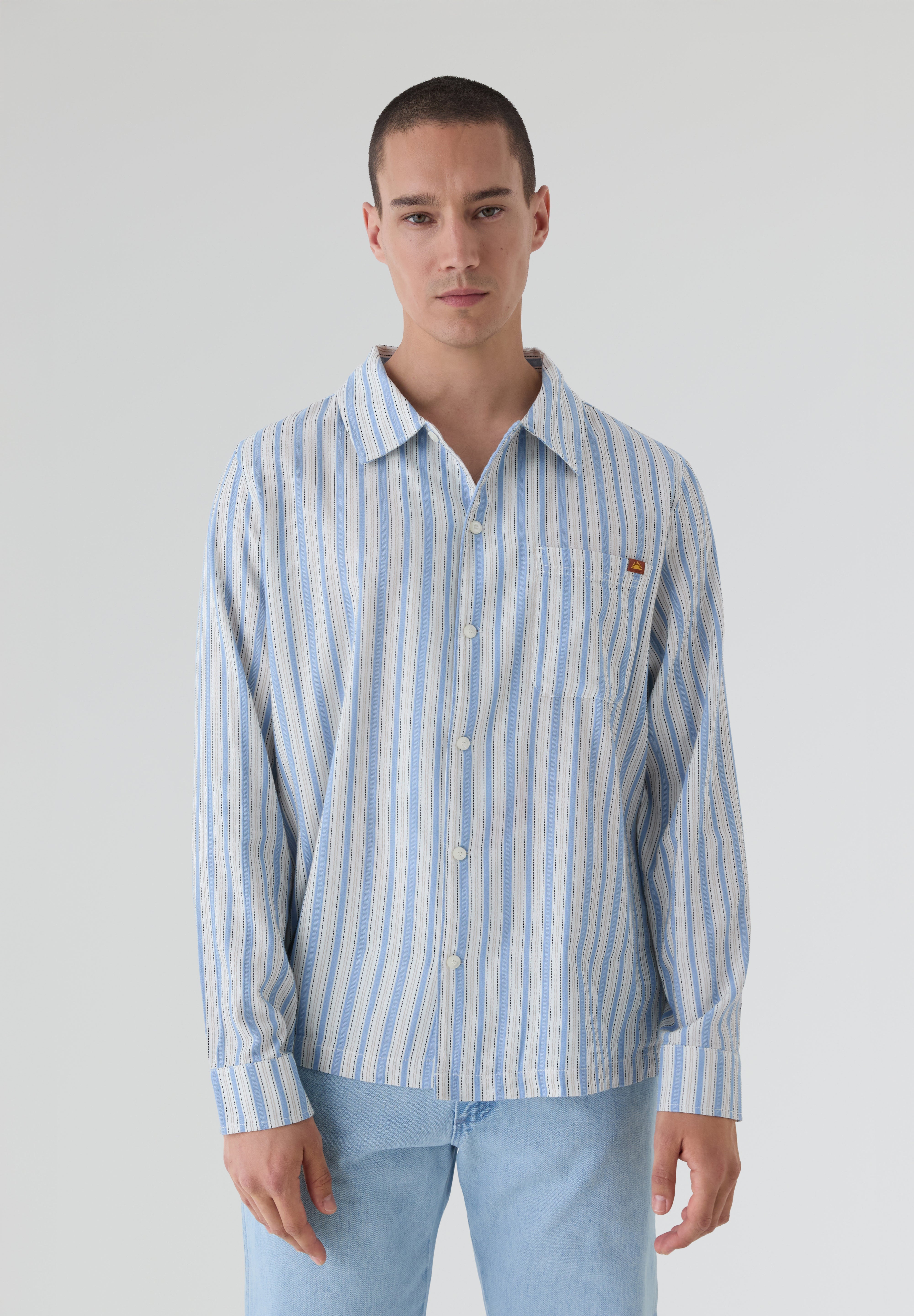 RHYTHM | STRIPE LS SHIRT