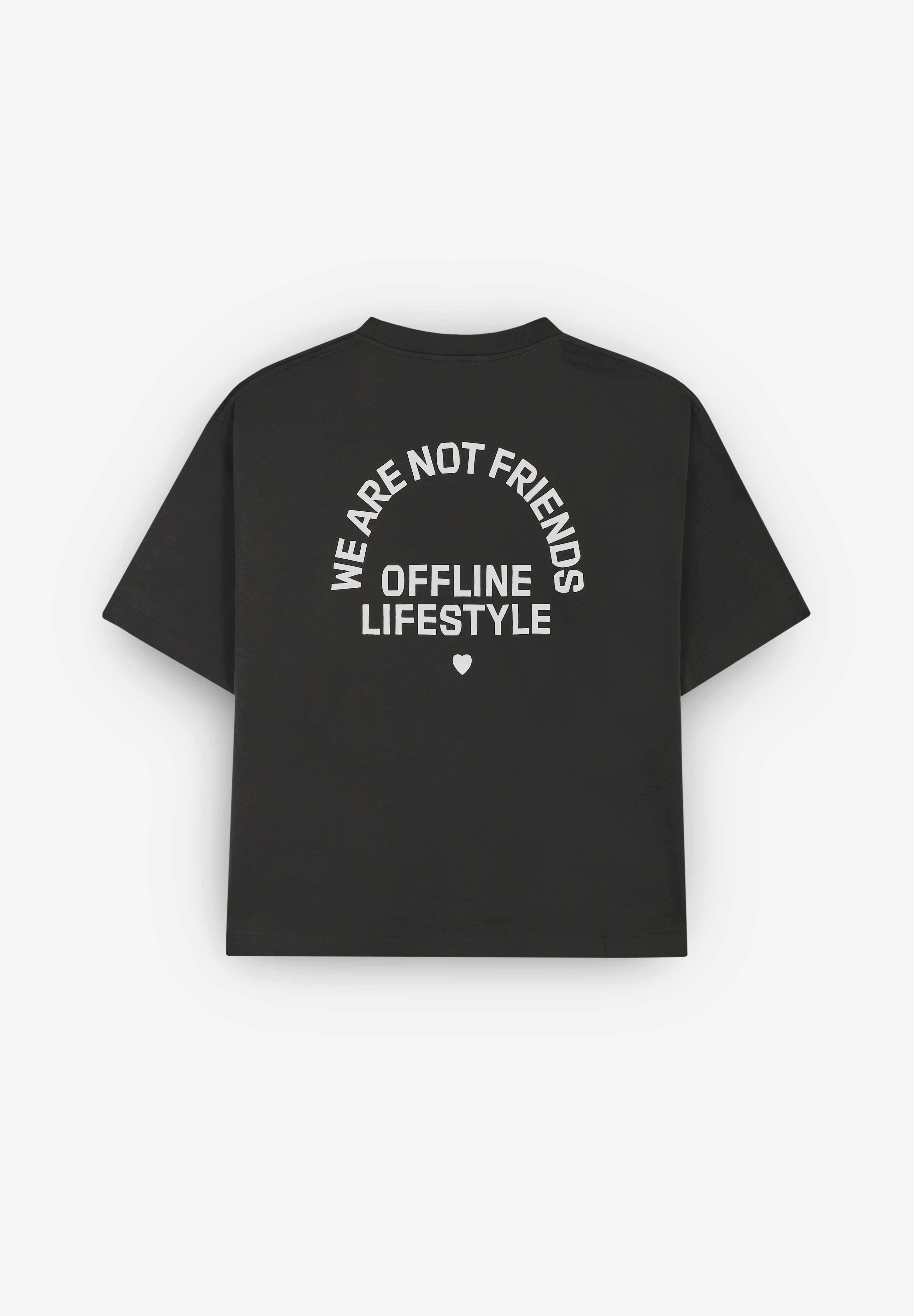 WE ARE NOT FRIENDS | BOXY OFFLINE LOVE TEE