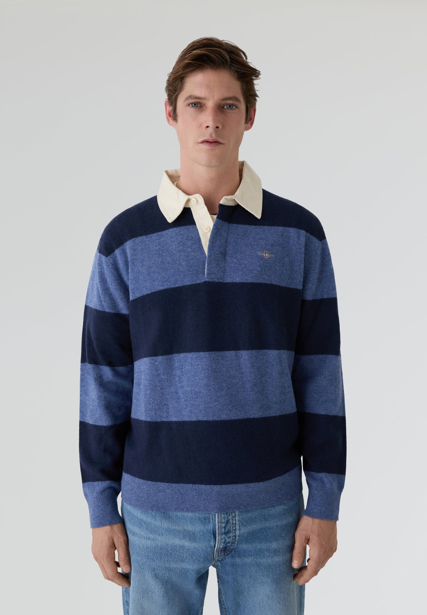 GANT | CAMISA POLO EXTRAFINE LAMBSWOOL STRIPED