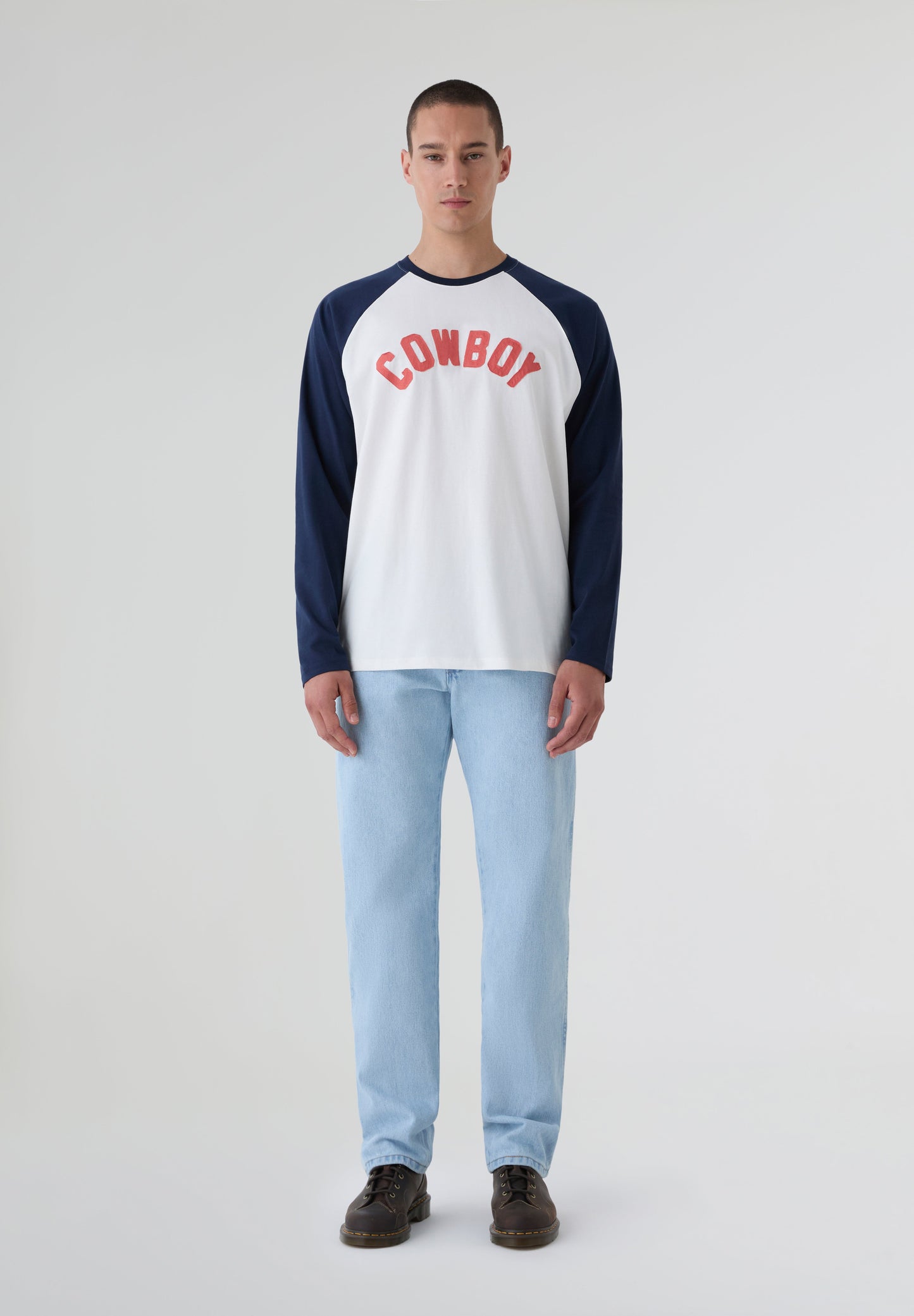 WRANGLER | T-SHIRT DE BEISEBOL COM MANGA COMPRIDA