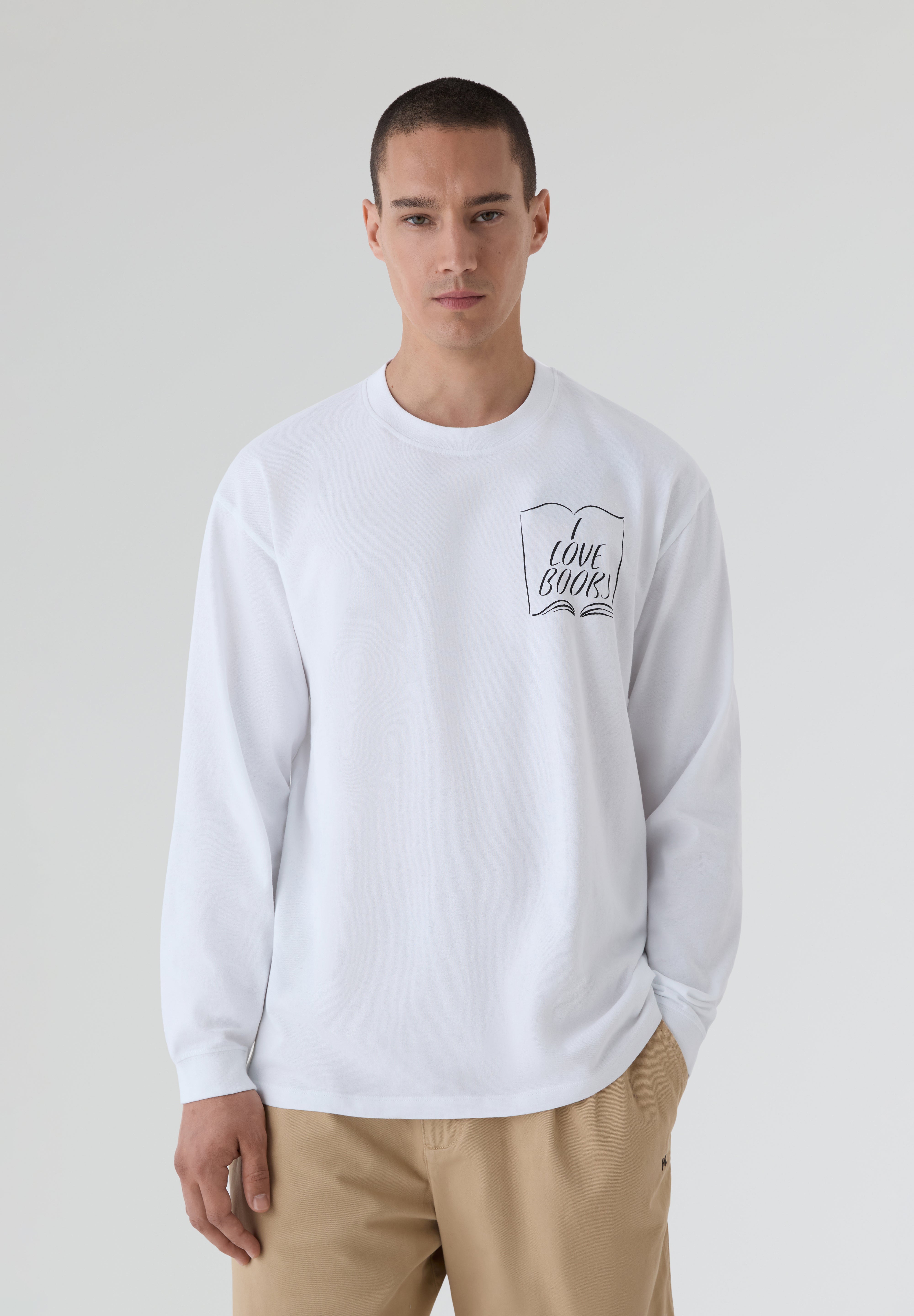 EDWIN | T-SHIRT DE MANGA COMPRIDA I LOVE BOOKS