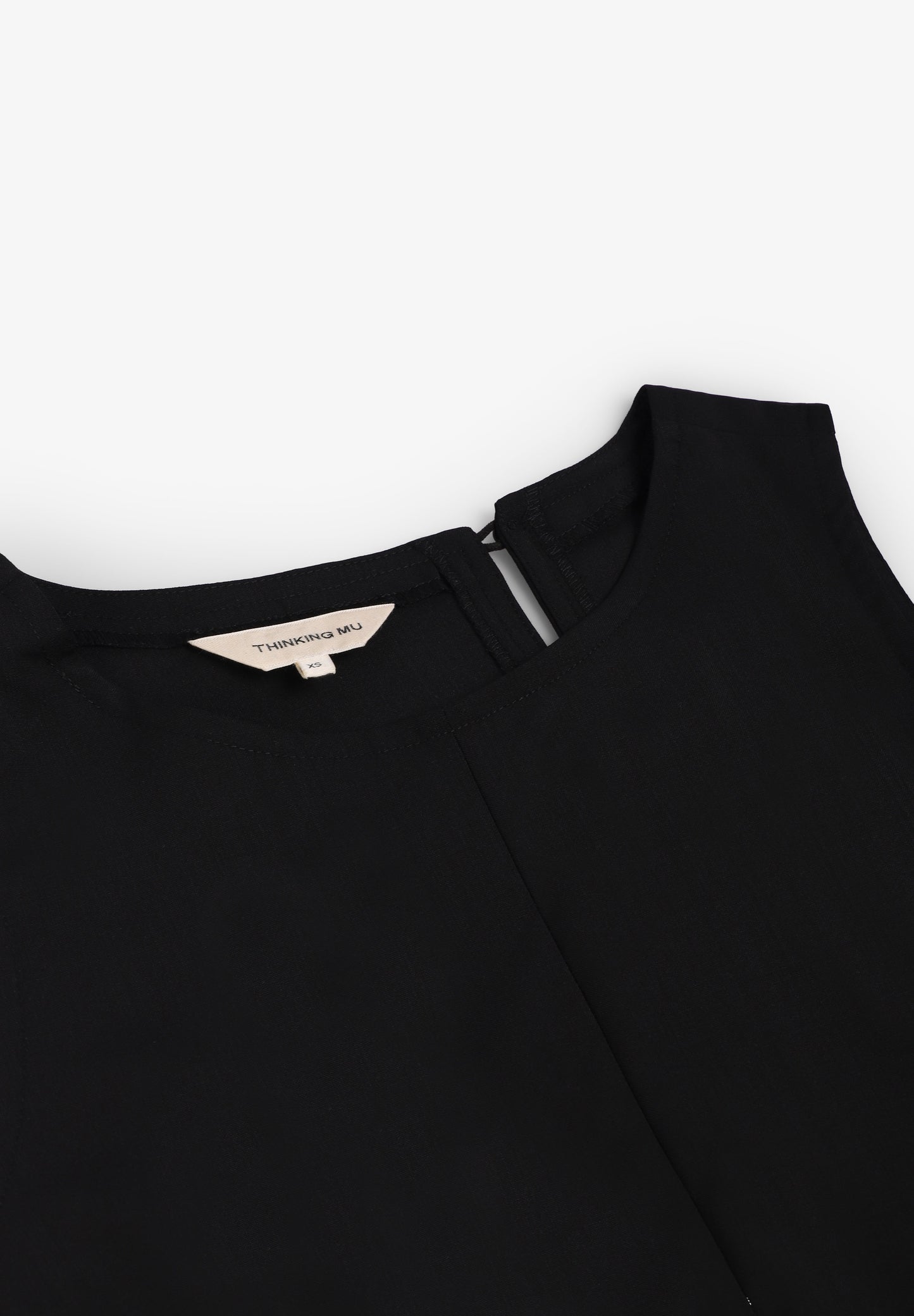 THINKING MU | BLACK SEANA TOP