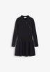 THINKING MU | DARK STRIPES TASHI KNITTED DRESS