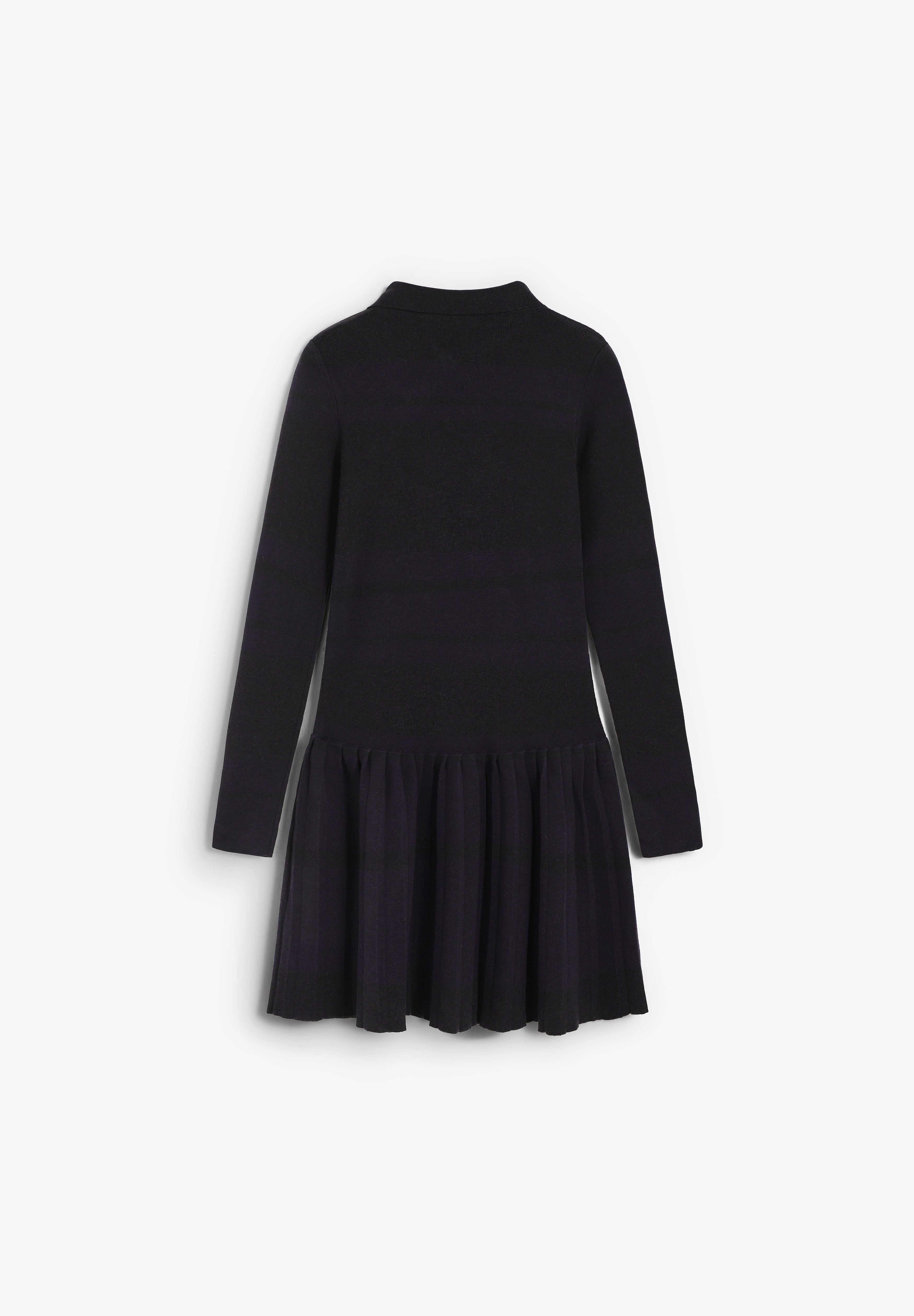 THINKING MU | DARK STRIPES TASHI KNITTED DRESS